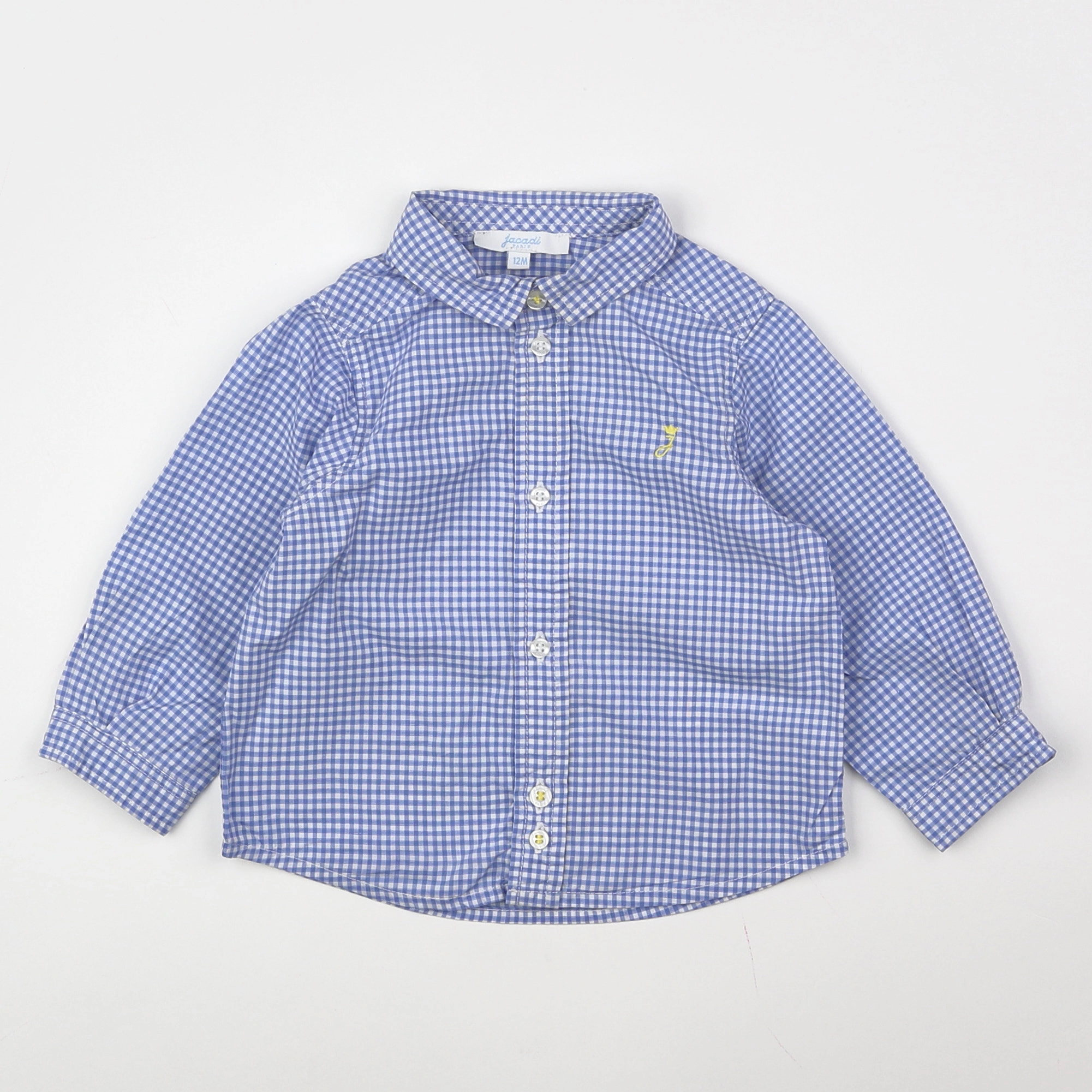 Jacadi - chemise bleu, blanc - 12 mois