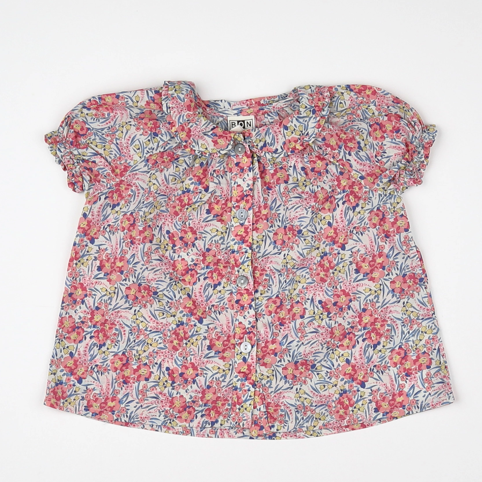 Bonton - blouse multicolore - 12 mois