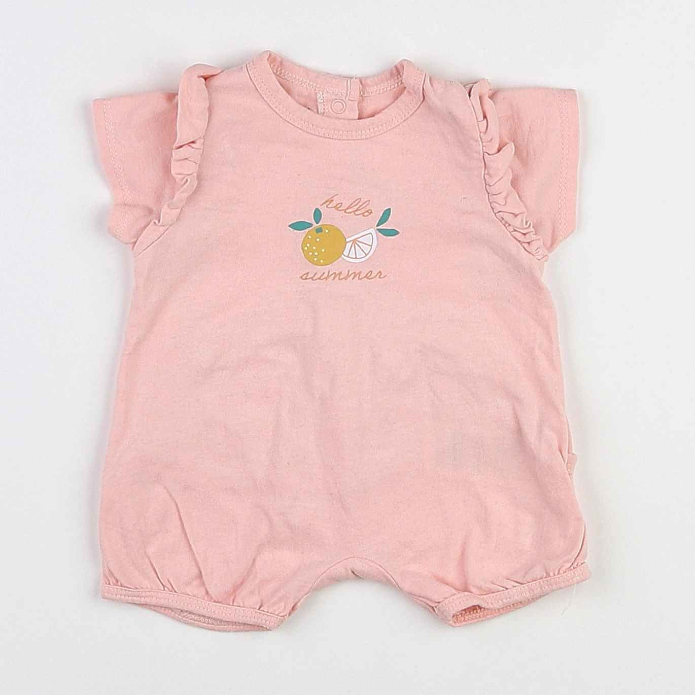 Vertbaudet - pyjama coton rose - 1 mois