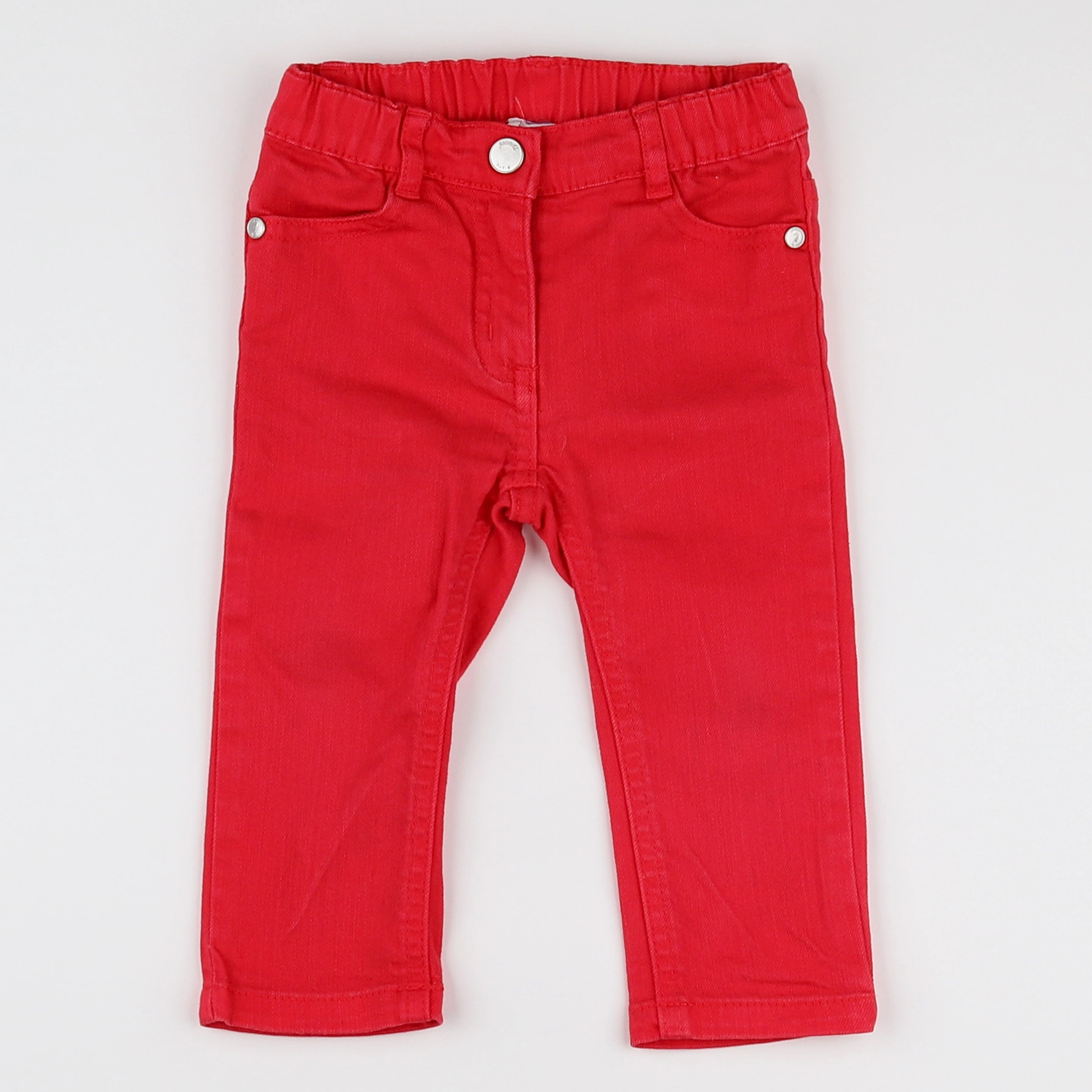 Jacadi - jean rouge - 12 mois