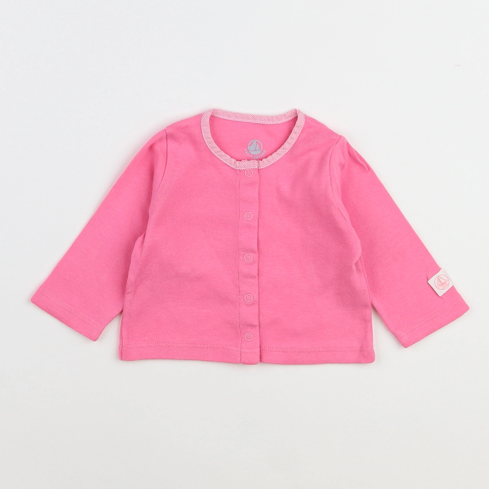 Petit Bateau - gilet rose - 3 mois