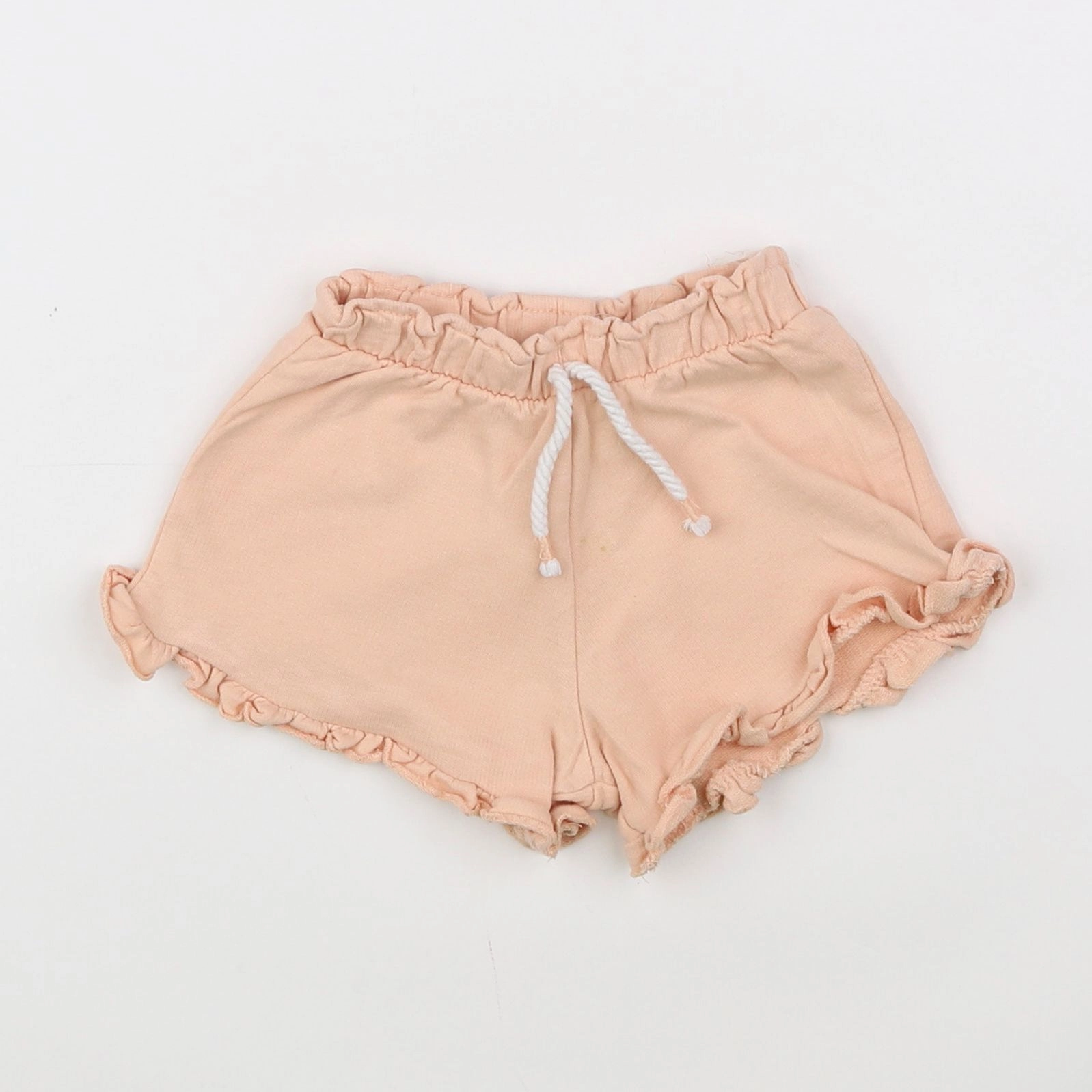 Zara - short orange - 6/9 mois