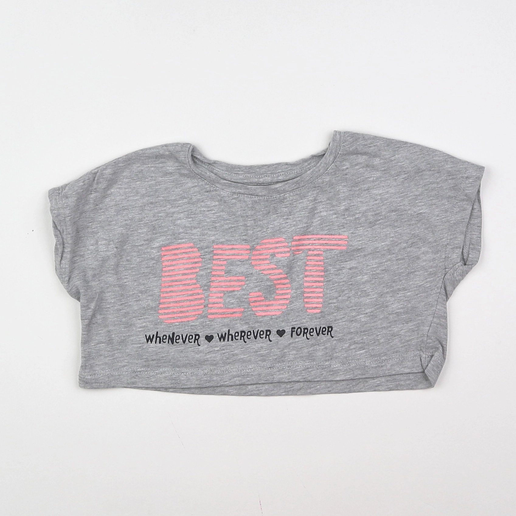 Vertbaudet - tee-shirt gris - 2 ans