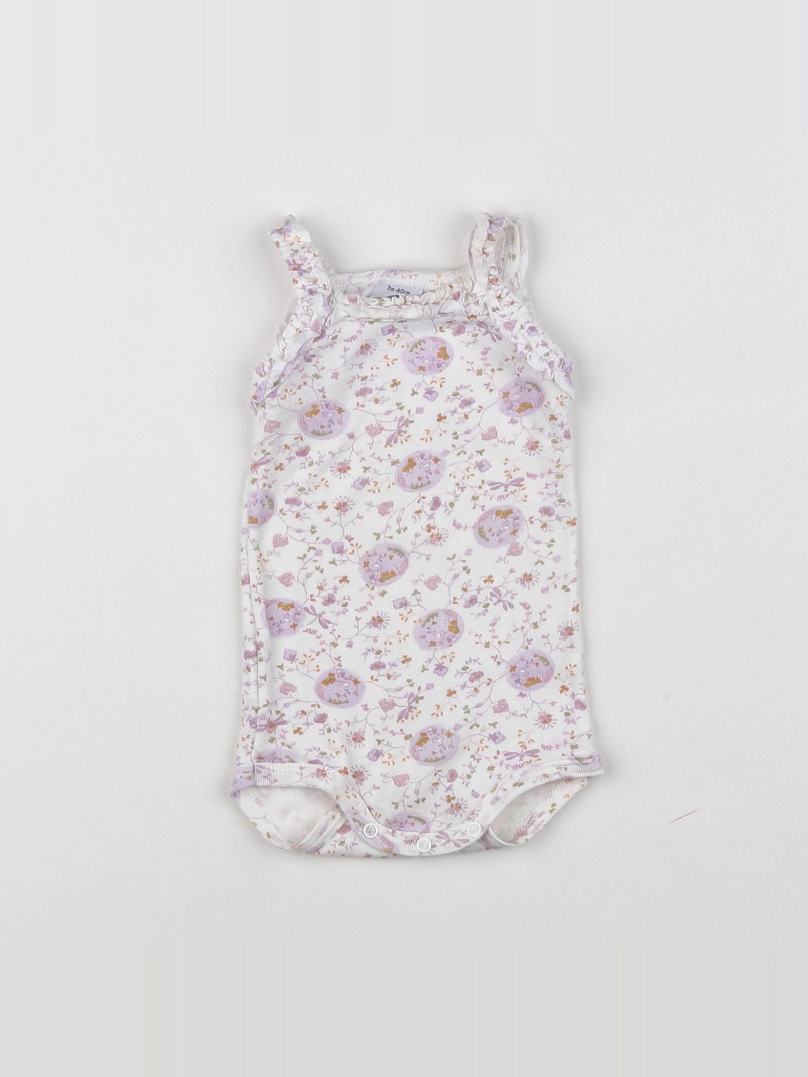 Petit Bateau - body multicolore - 3 mois
