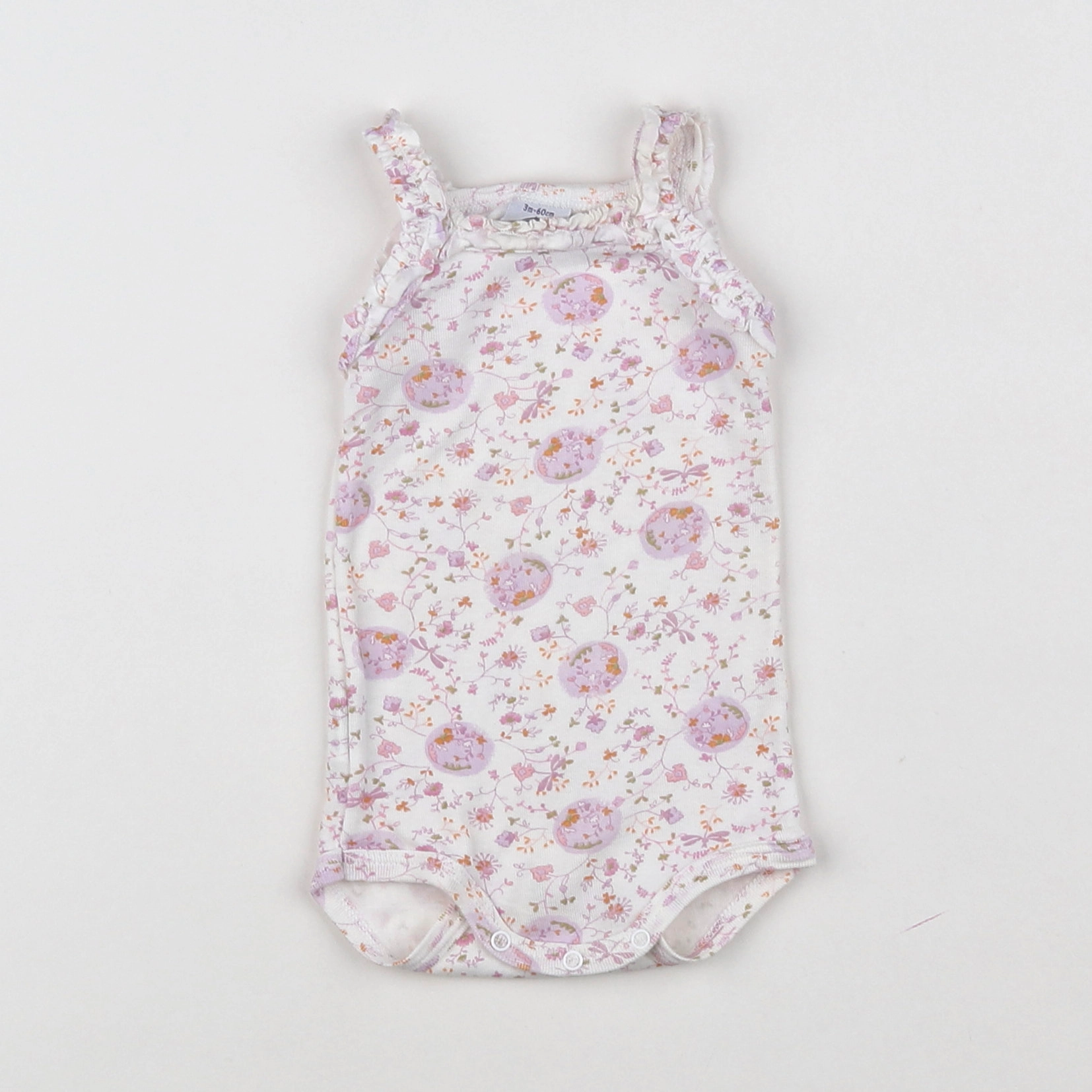 Petit Bateau - body multicolore - 3 mois