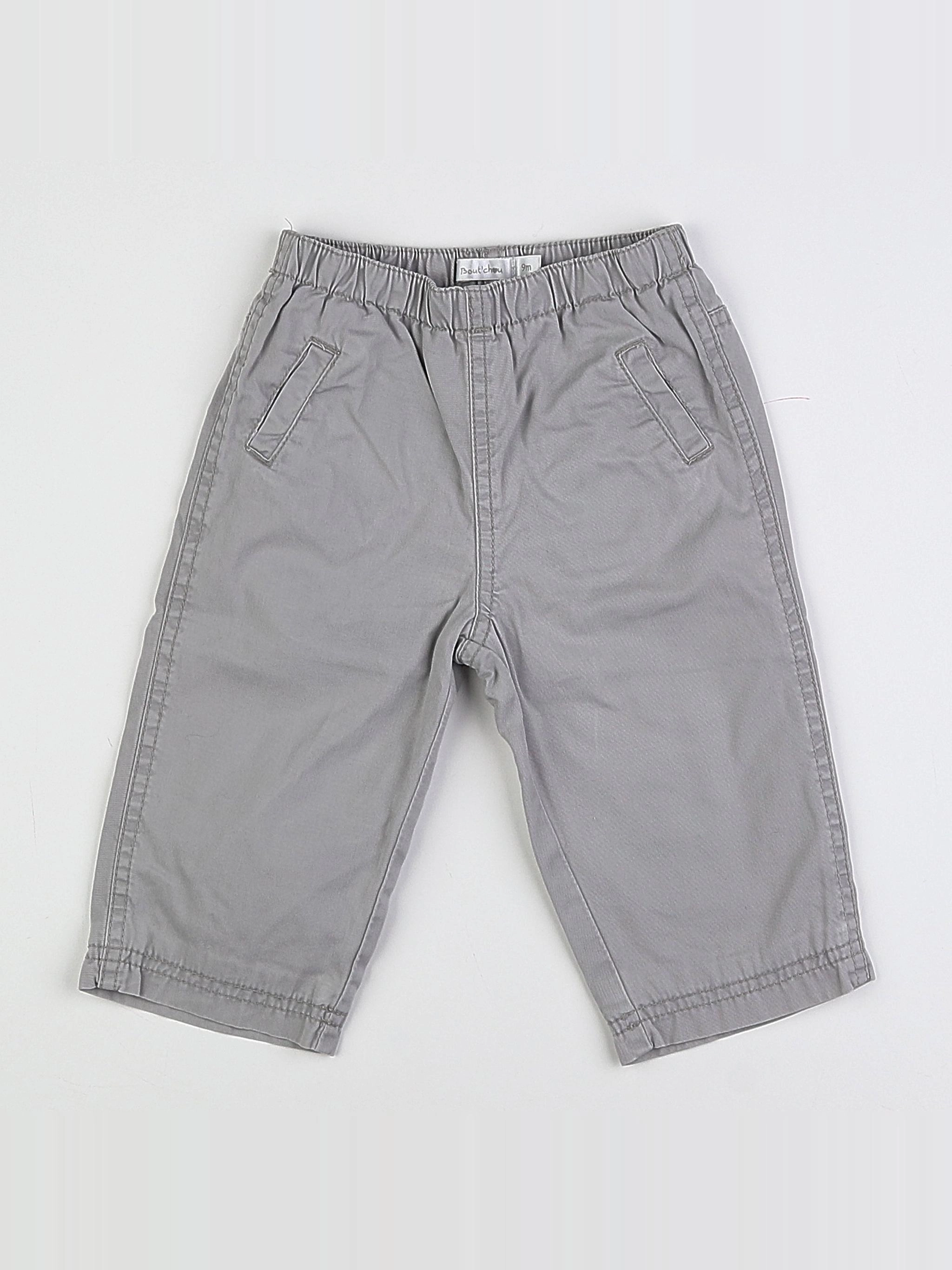 Boutchou - pantalon gris - 9 mois