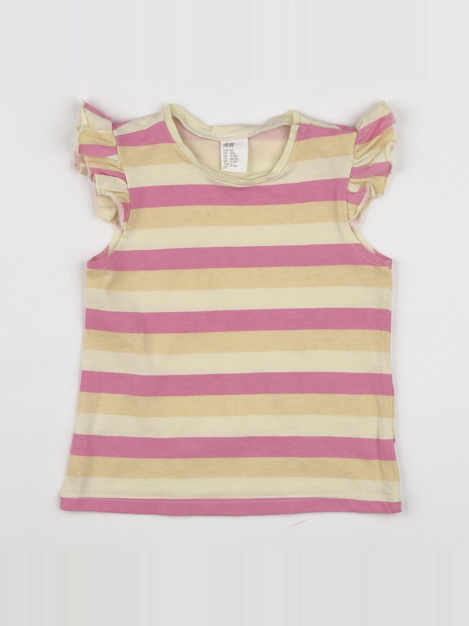 H&M - tee-shirt multicolore - 9/12 mois