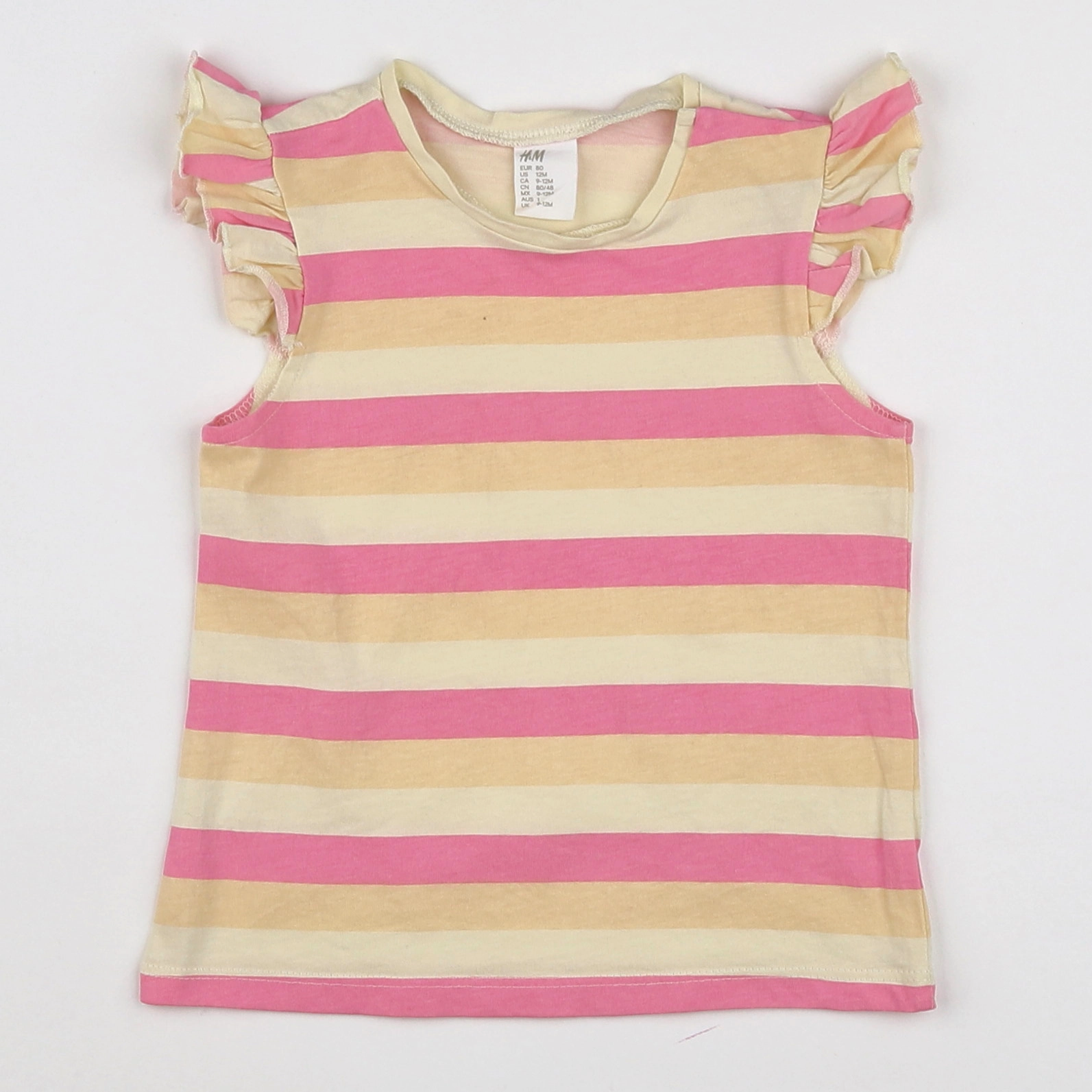 H&M - tee-shirt multicolore - 9/12 mois