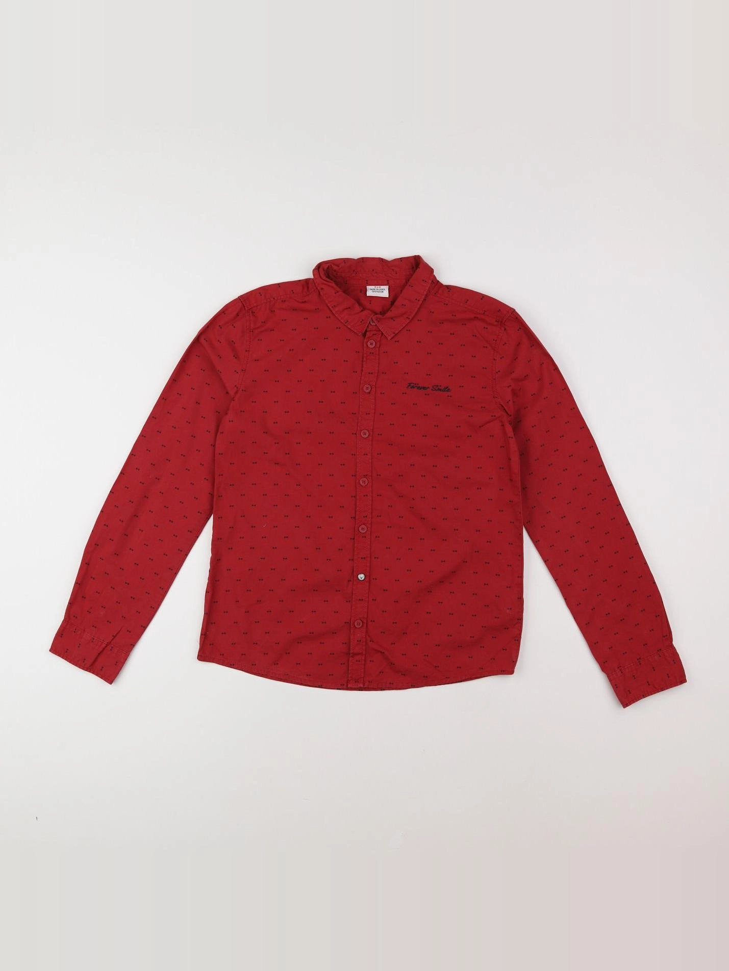 Tape à l'oeil - chemise rouge, noir - 12 ans