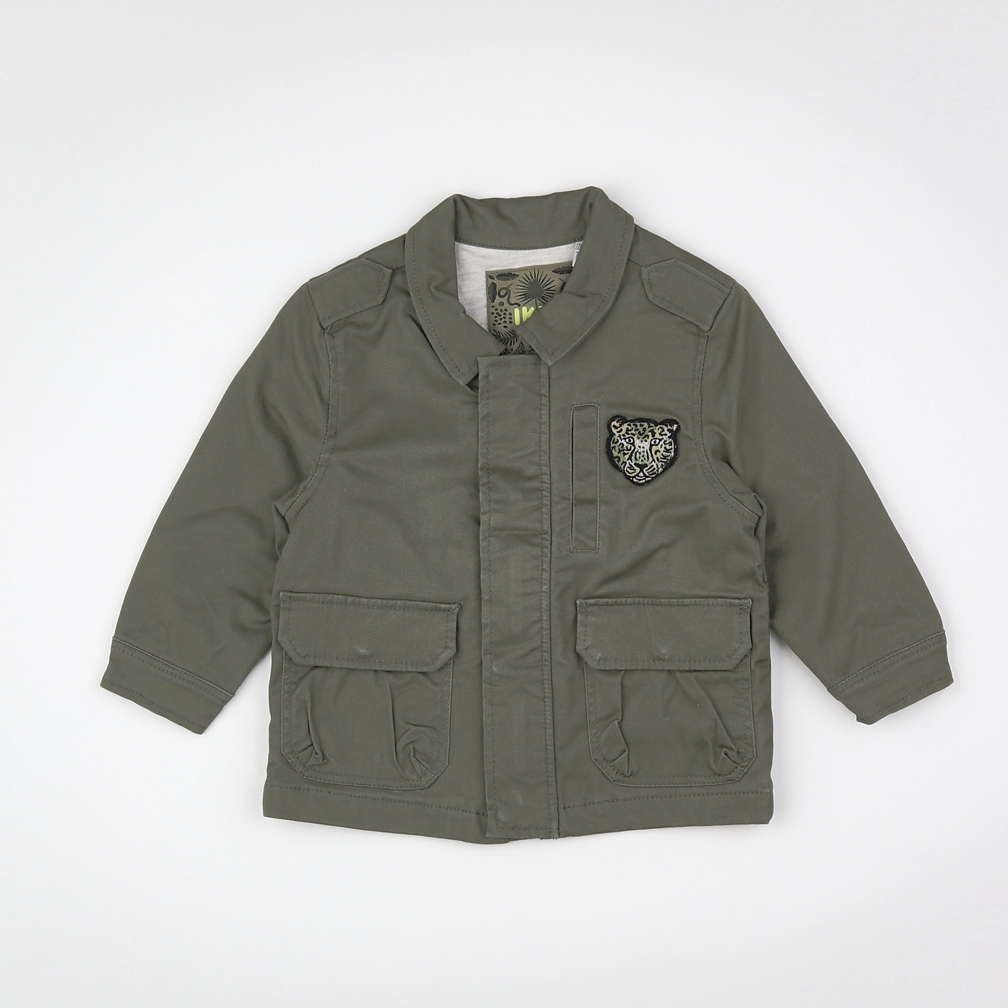 IKKS - veste imprimé au dos vert - 12 mois
