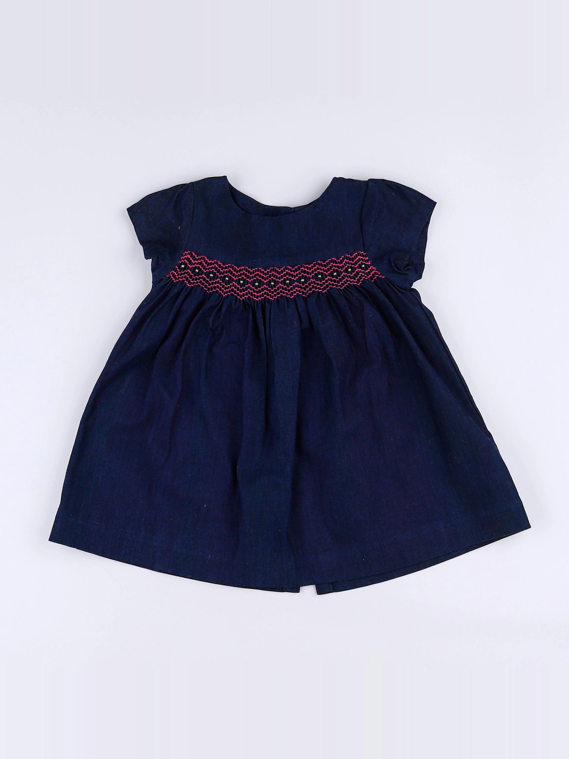 Jacadi - robe bleu - 12 mois