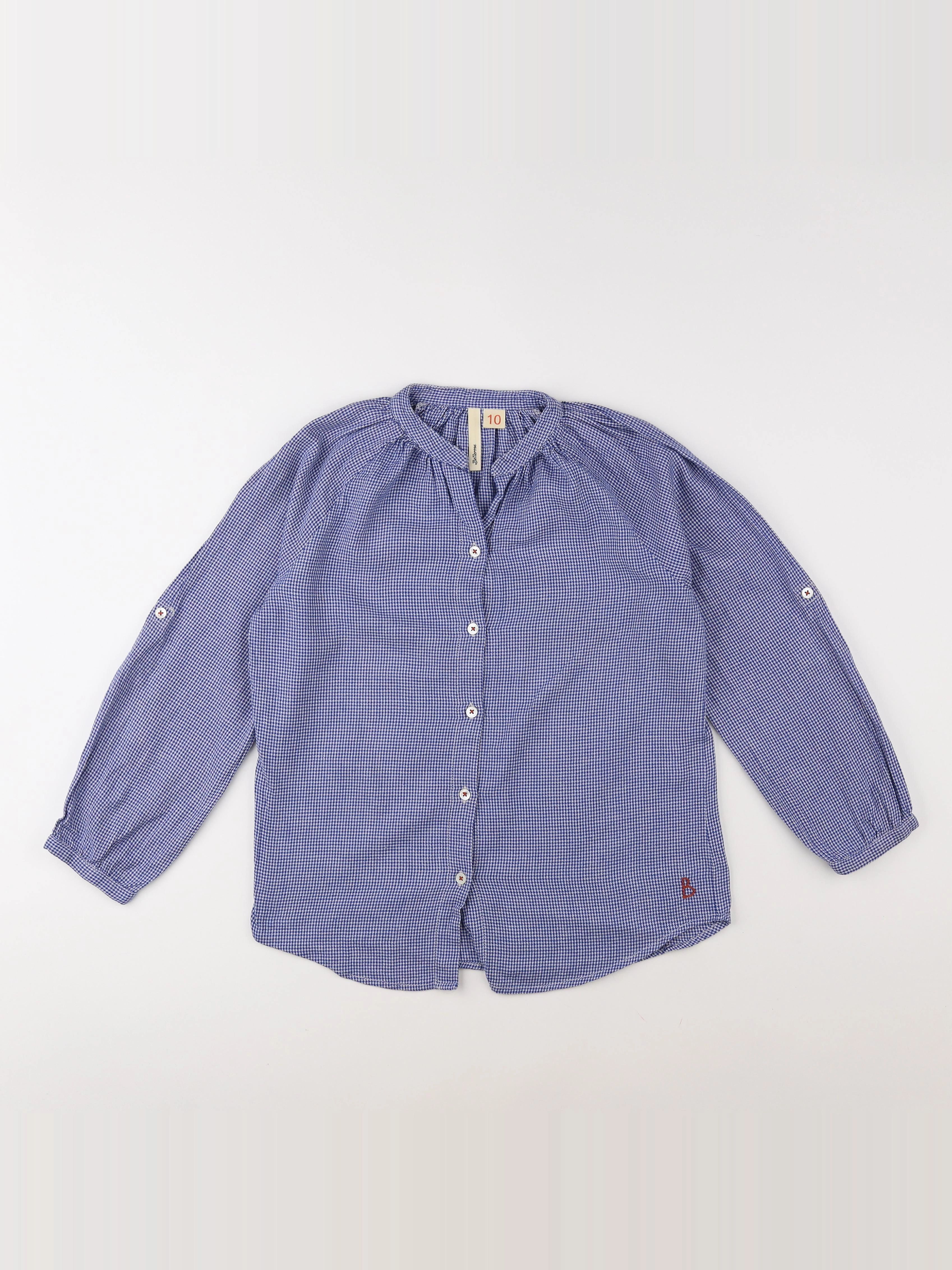 Bellerose - blouse blanc, bleu - 10 ans