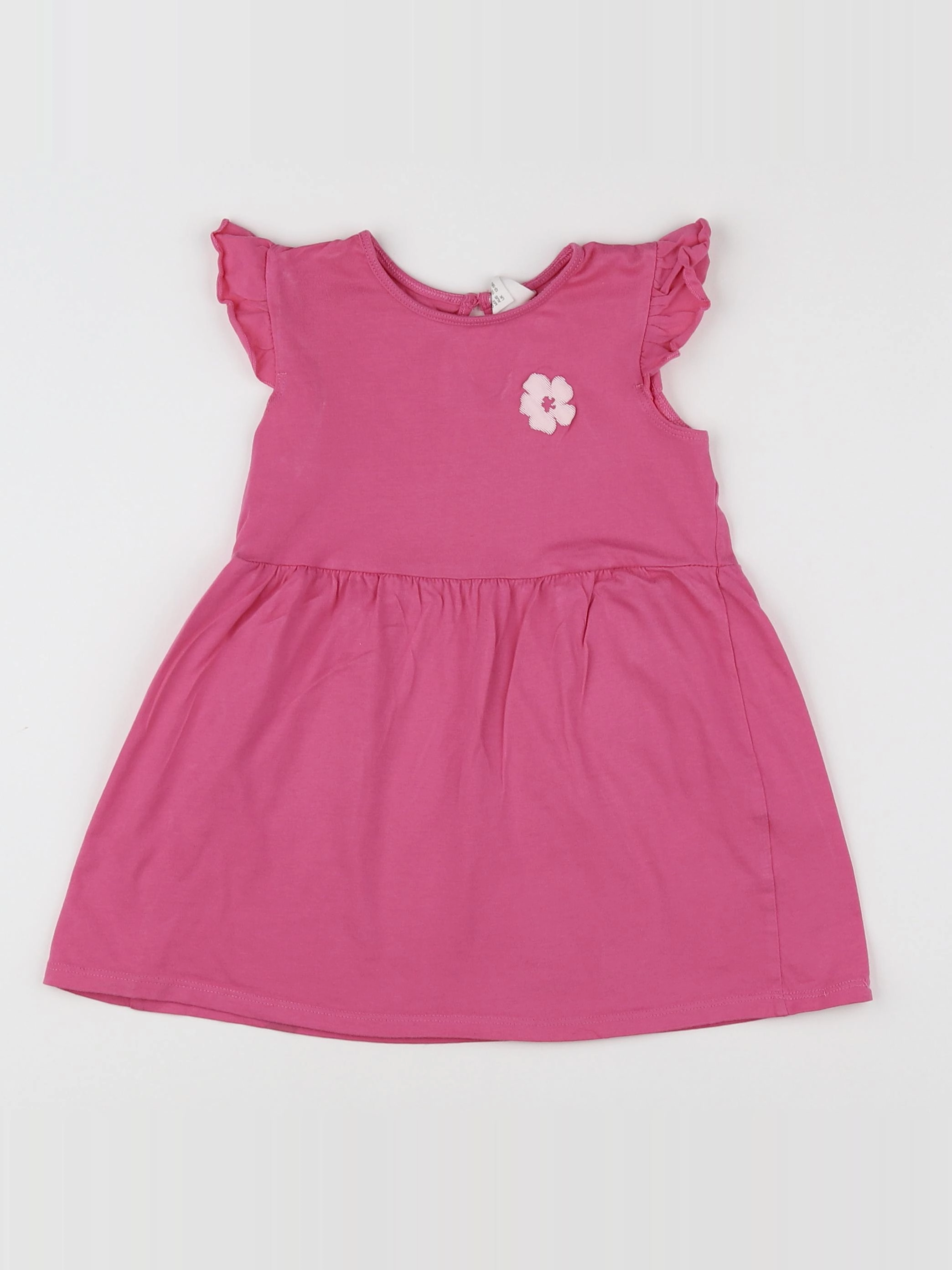 H&M - robe rose - 12/18 mois