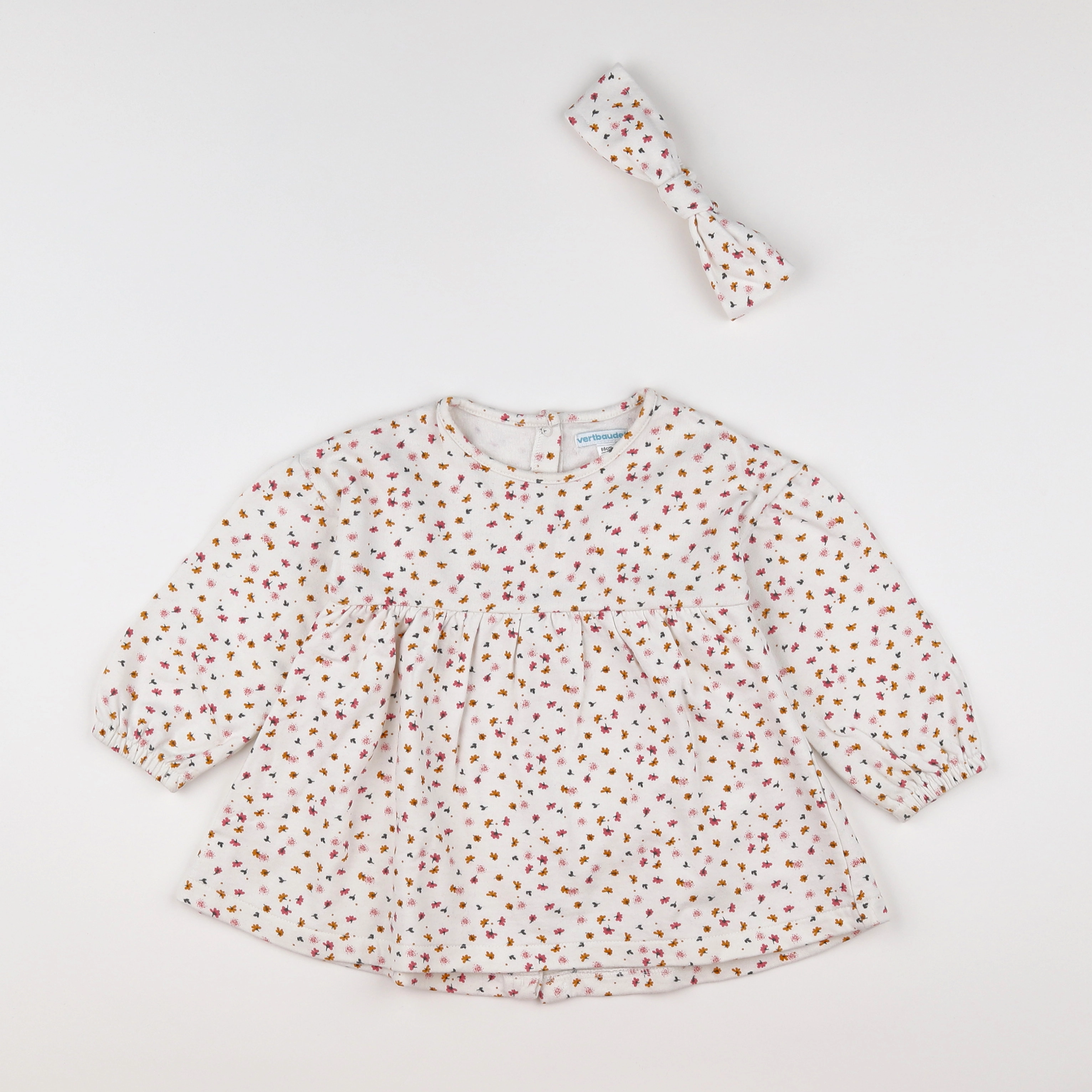 Vertbaudet - robe multicolore - 2 ans