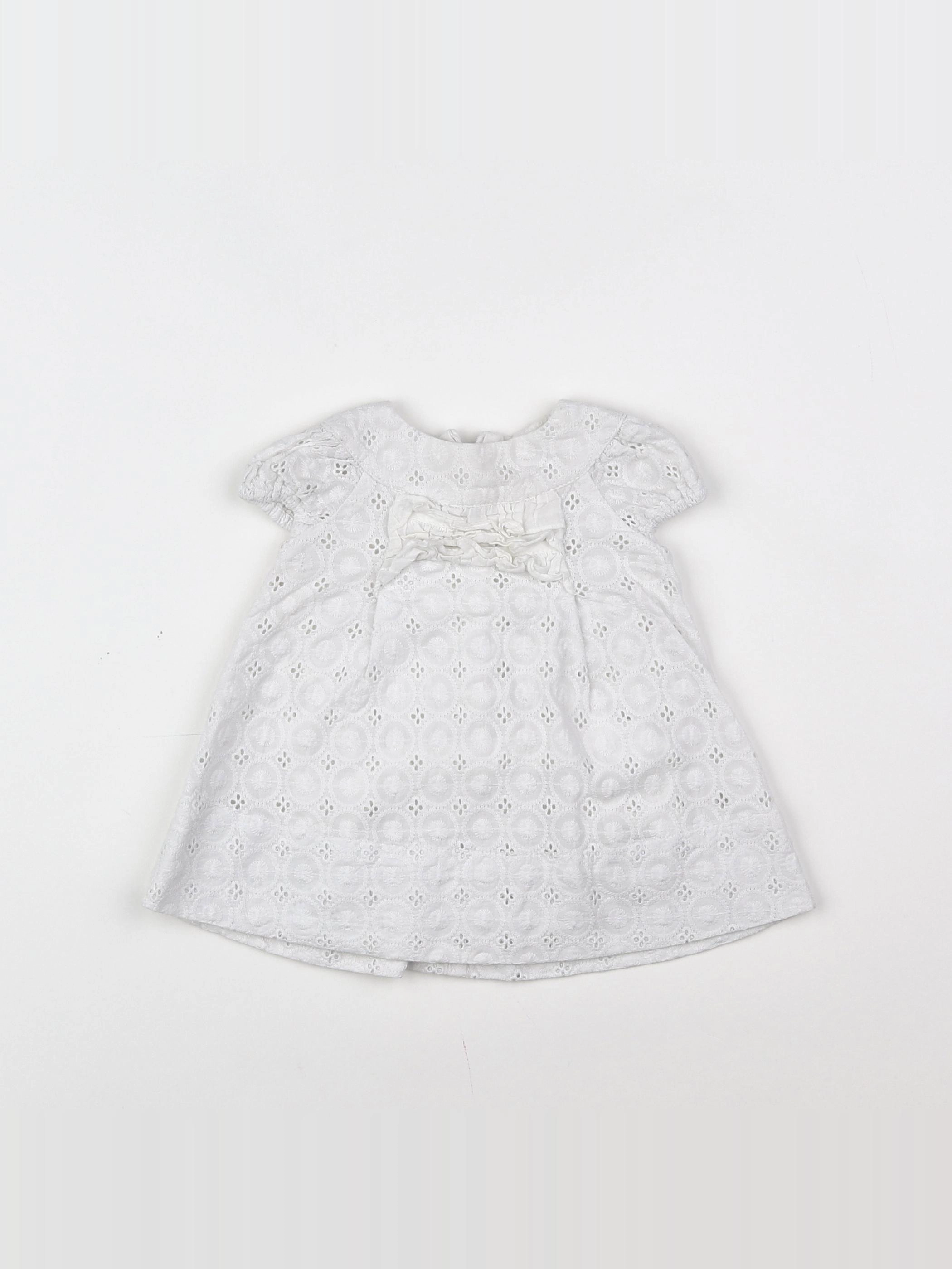Zara - robe blanc - 3/6 mois
