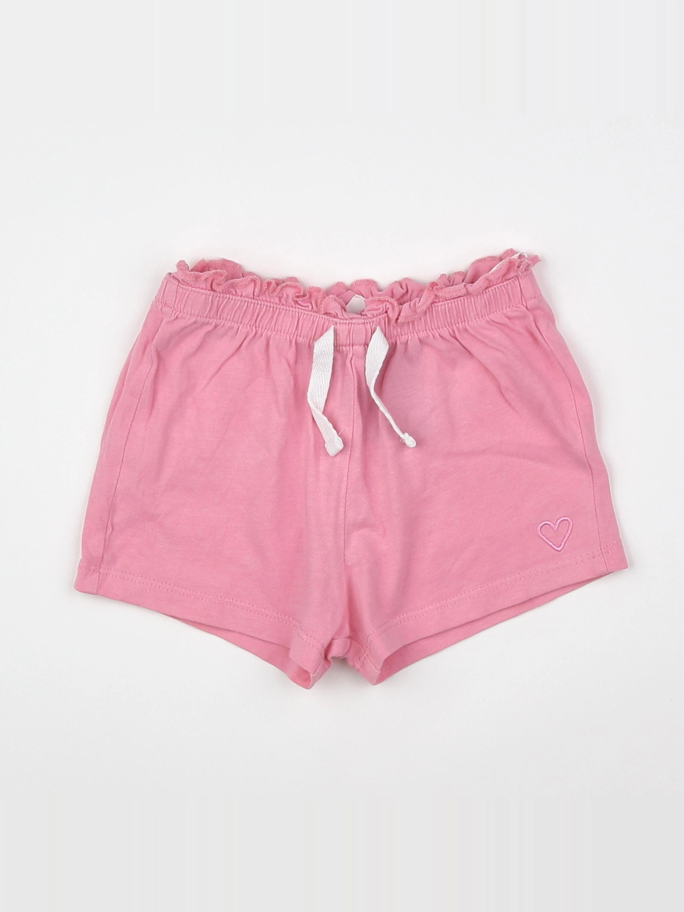 H&M - short rose - 6 mois