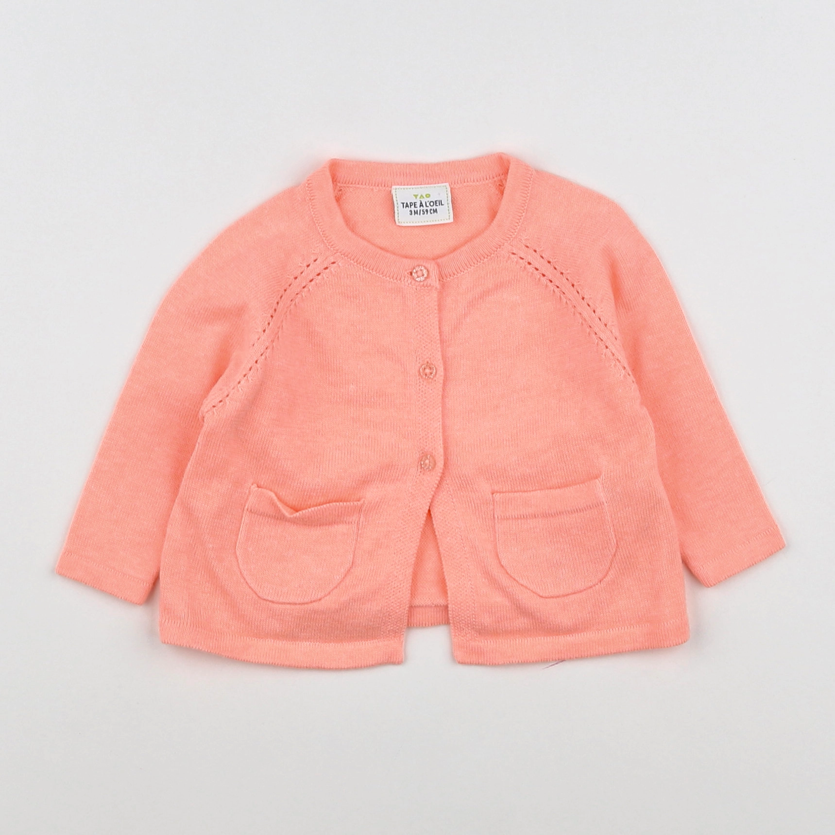 Tape à l'oeil - gilet orange - 3 mois