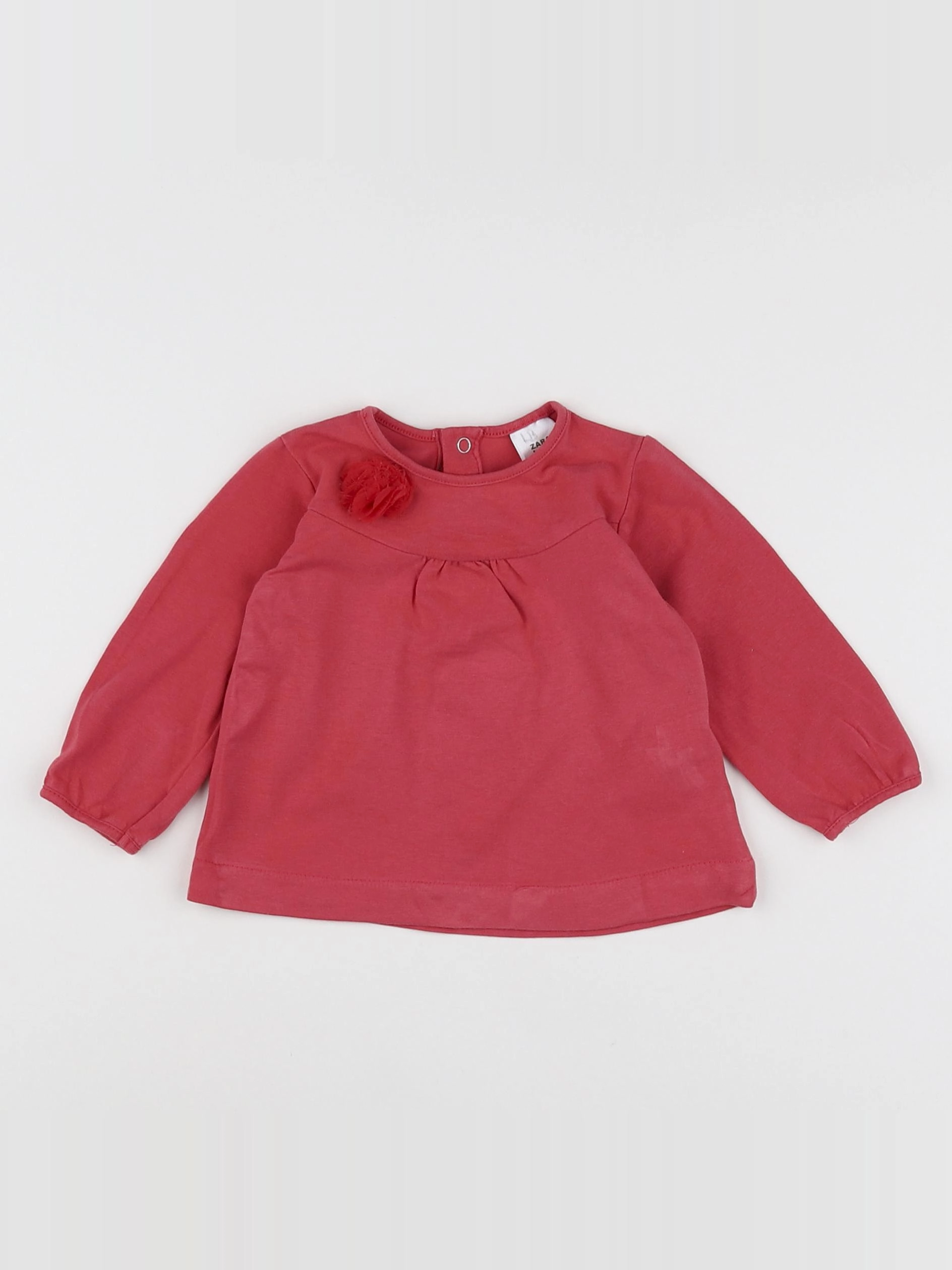 Zara - tee-shirt rose - 3/6 mois