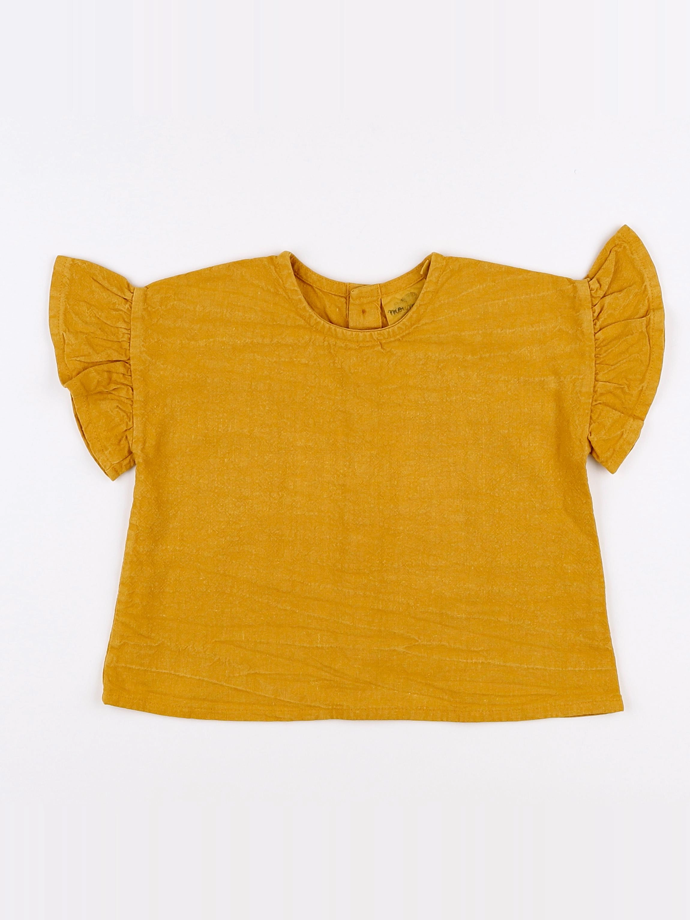 Moumout' - blouse orange (neuf) - 12 mois