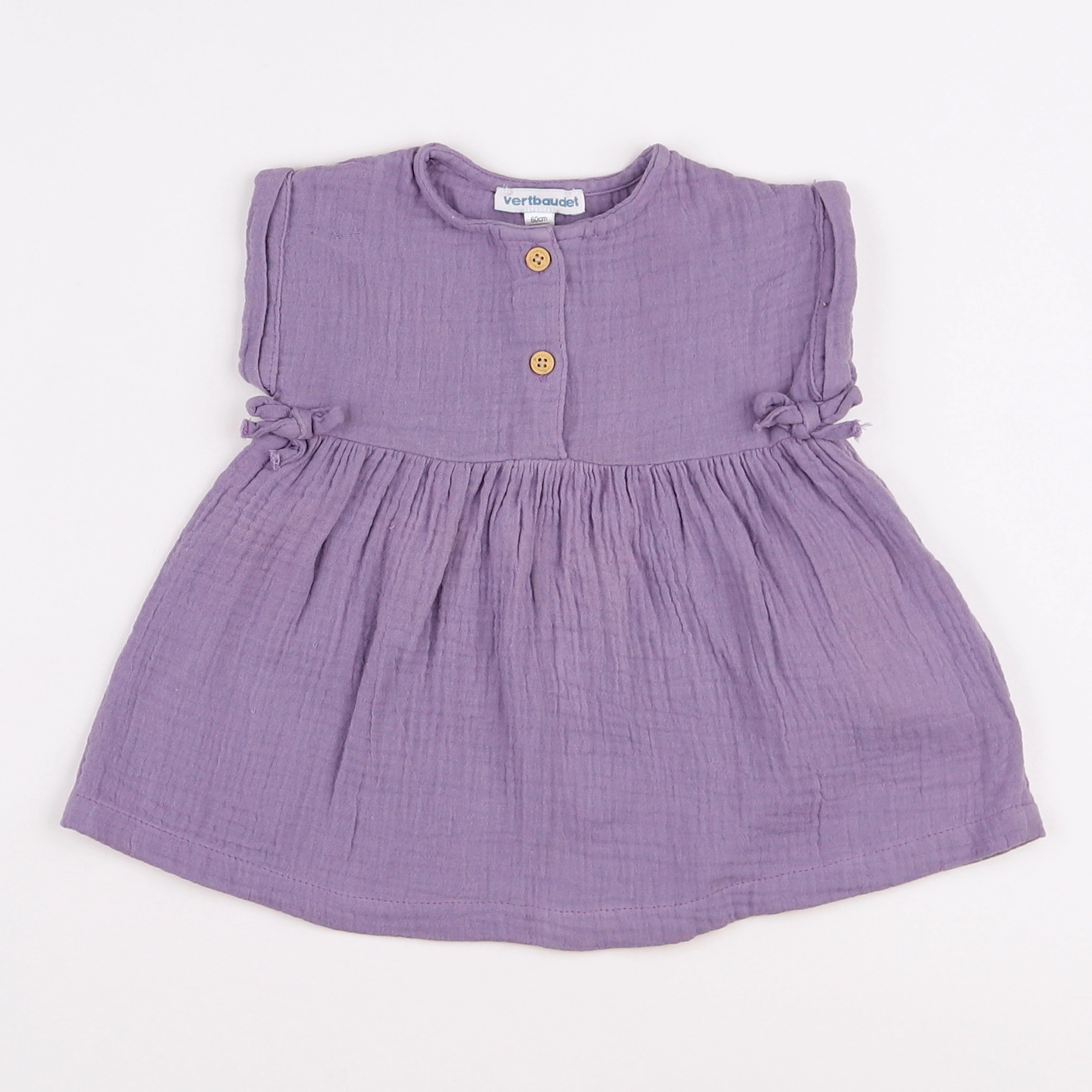 Vertbaudet - blouse violet - 3 mois