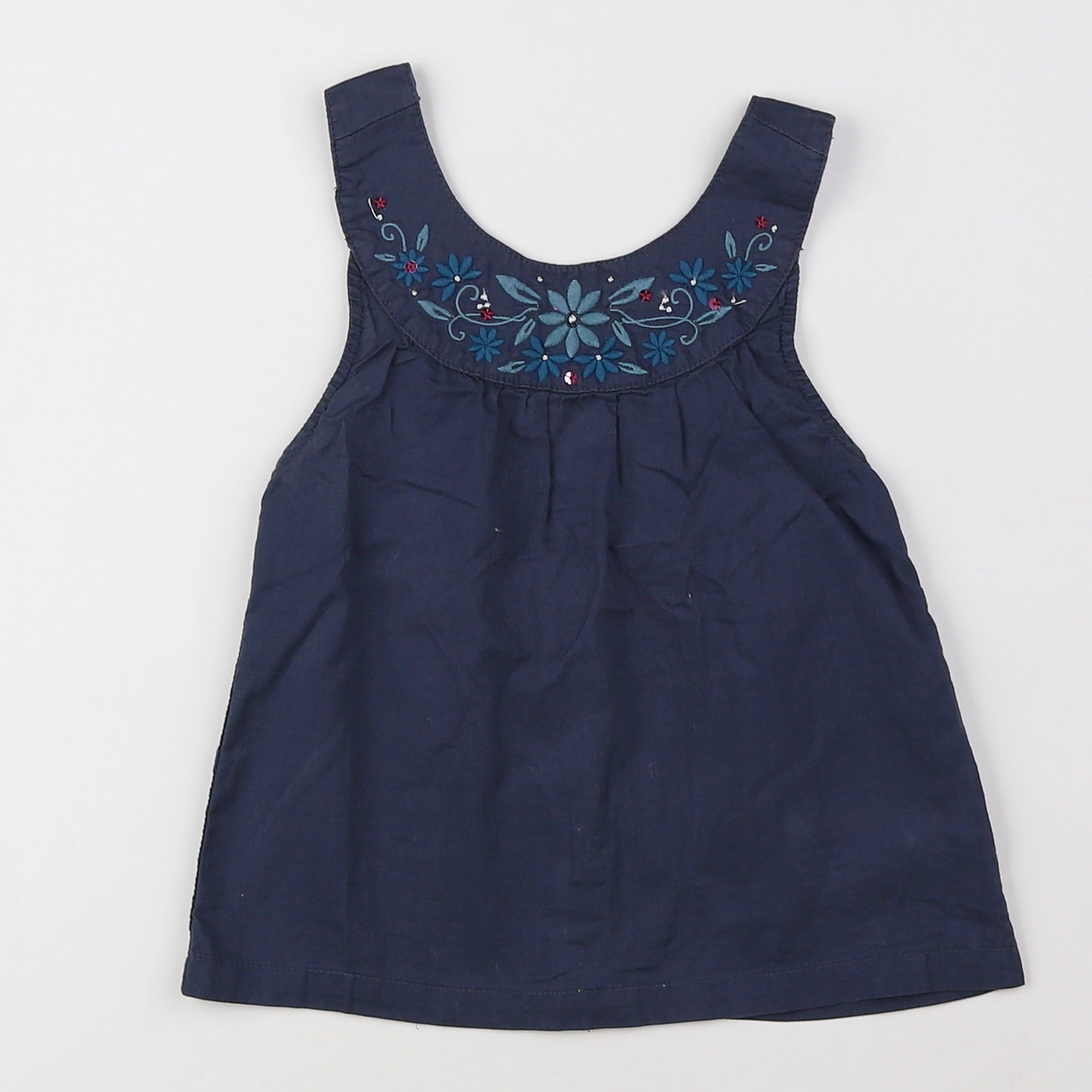Vertbaudet - blouse bleu - 18 mois