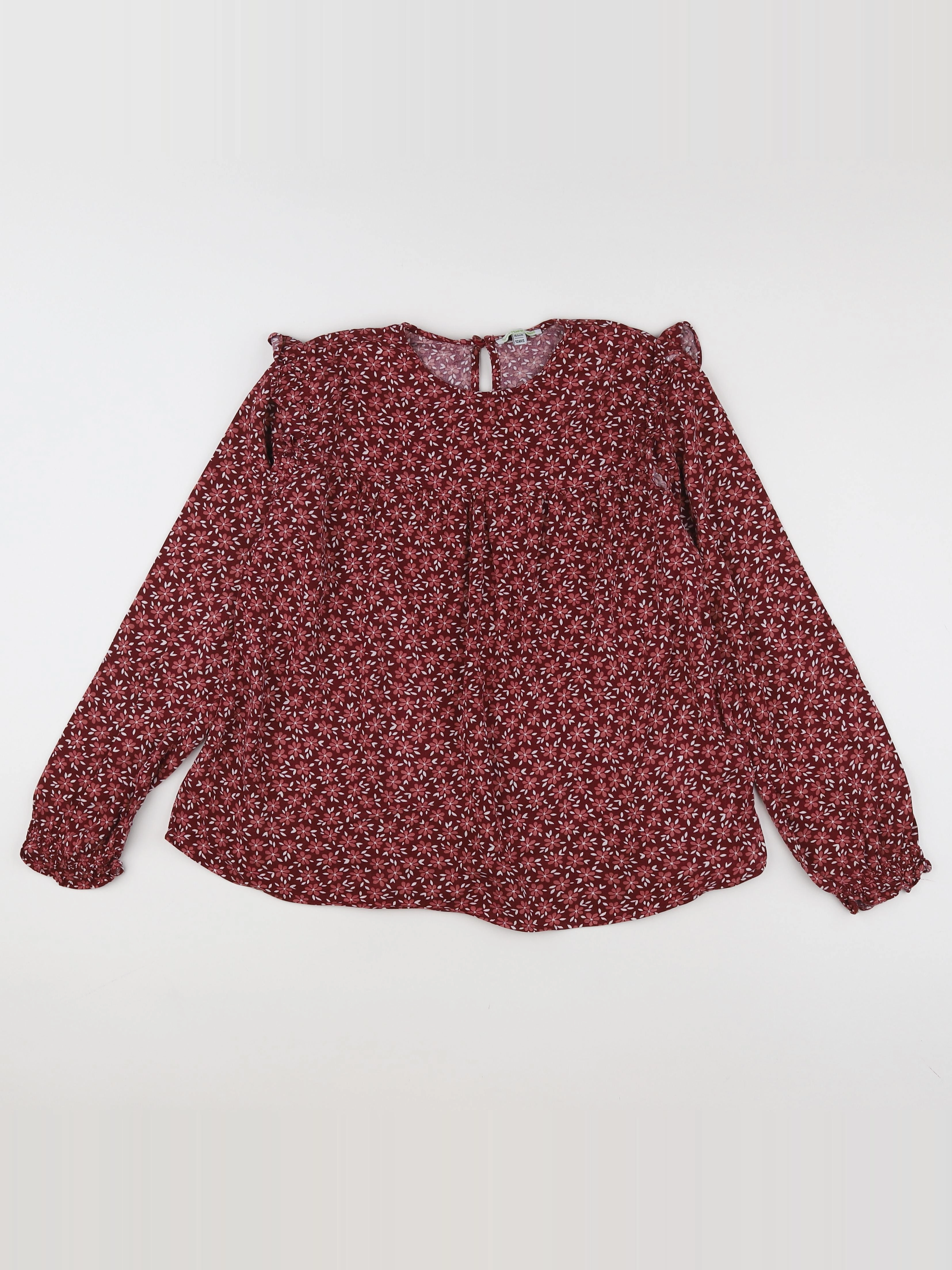 Vertbaudet - blouse rouge - 12 ans