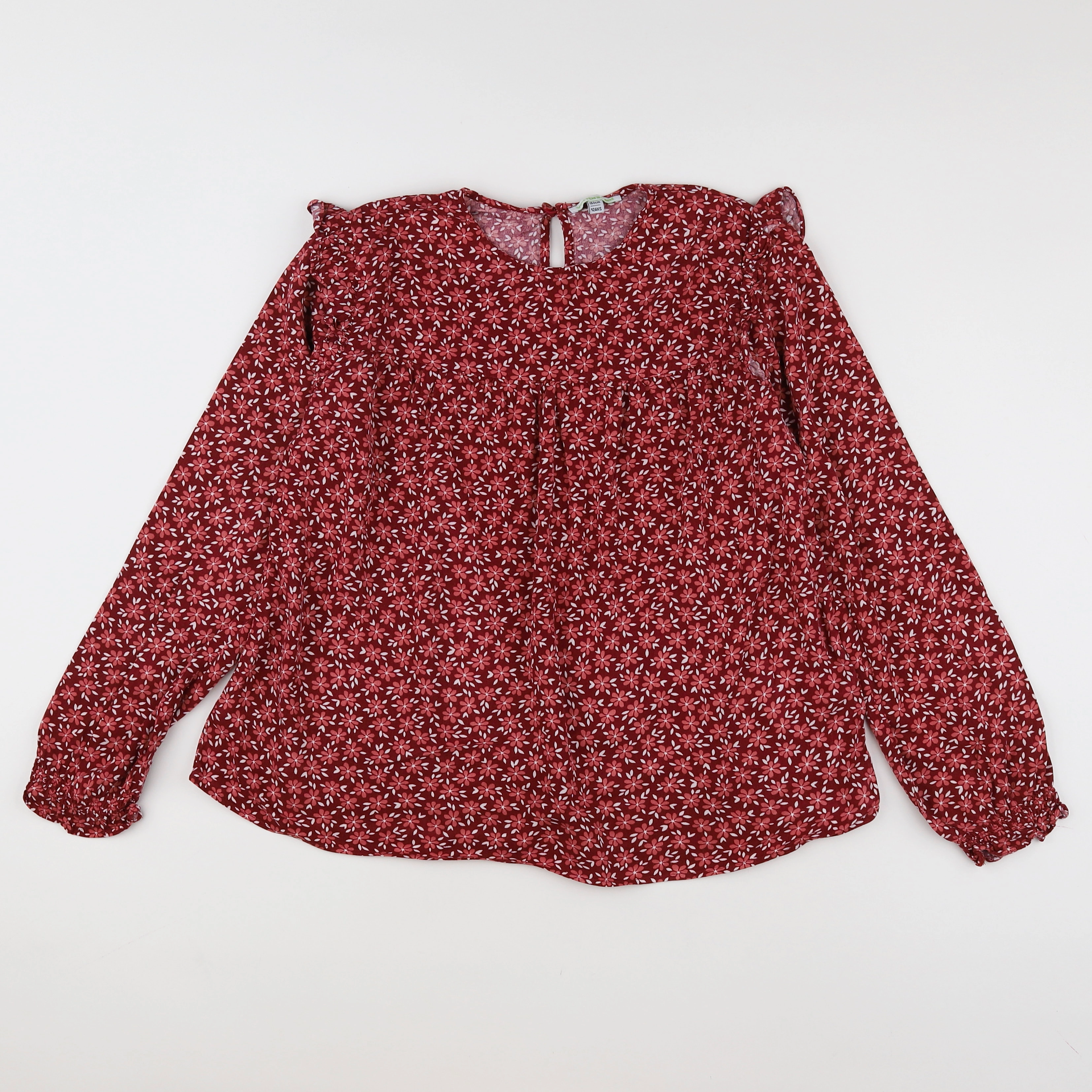 Vertbaudet - blouse rouge - 12 ans