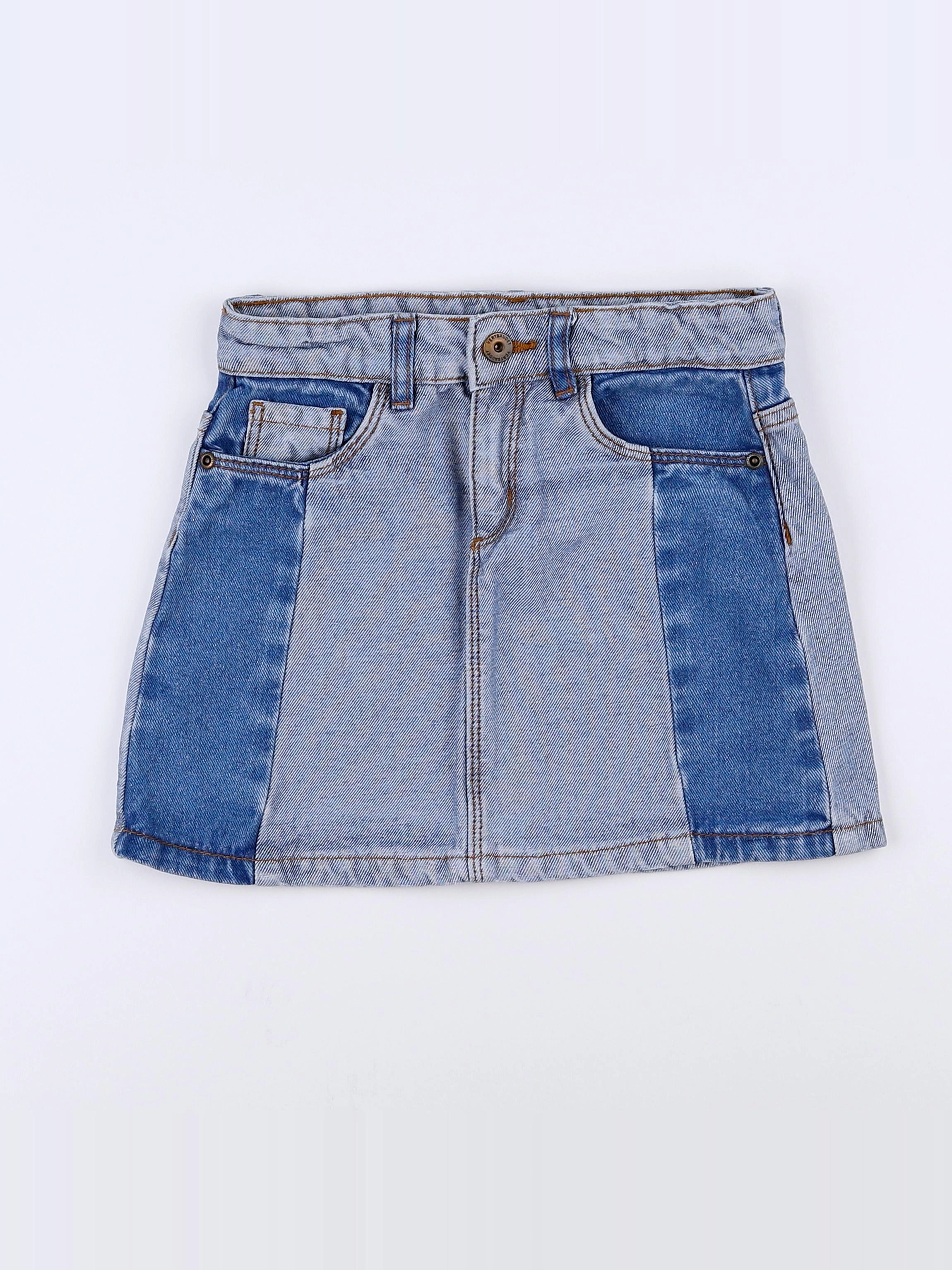 Vertbaudet - jupe bleu - 7 ans