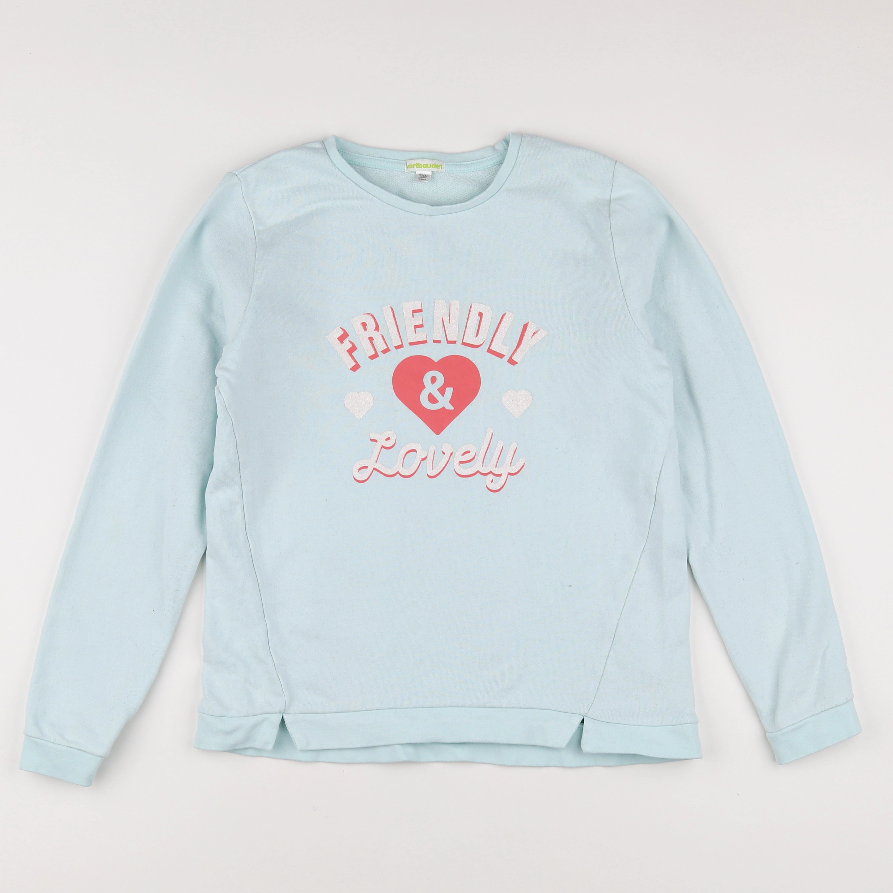 Vertbaudet - sweat bleu - 12 ans