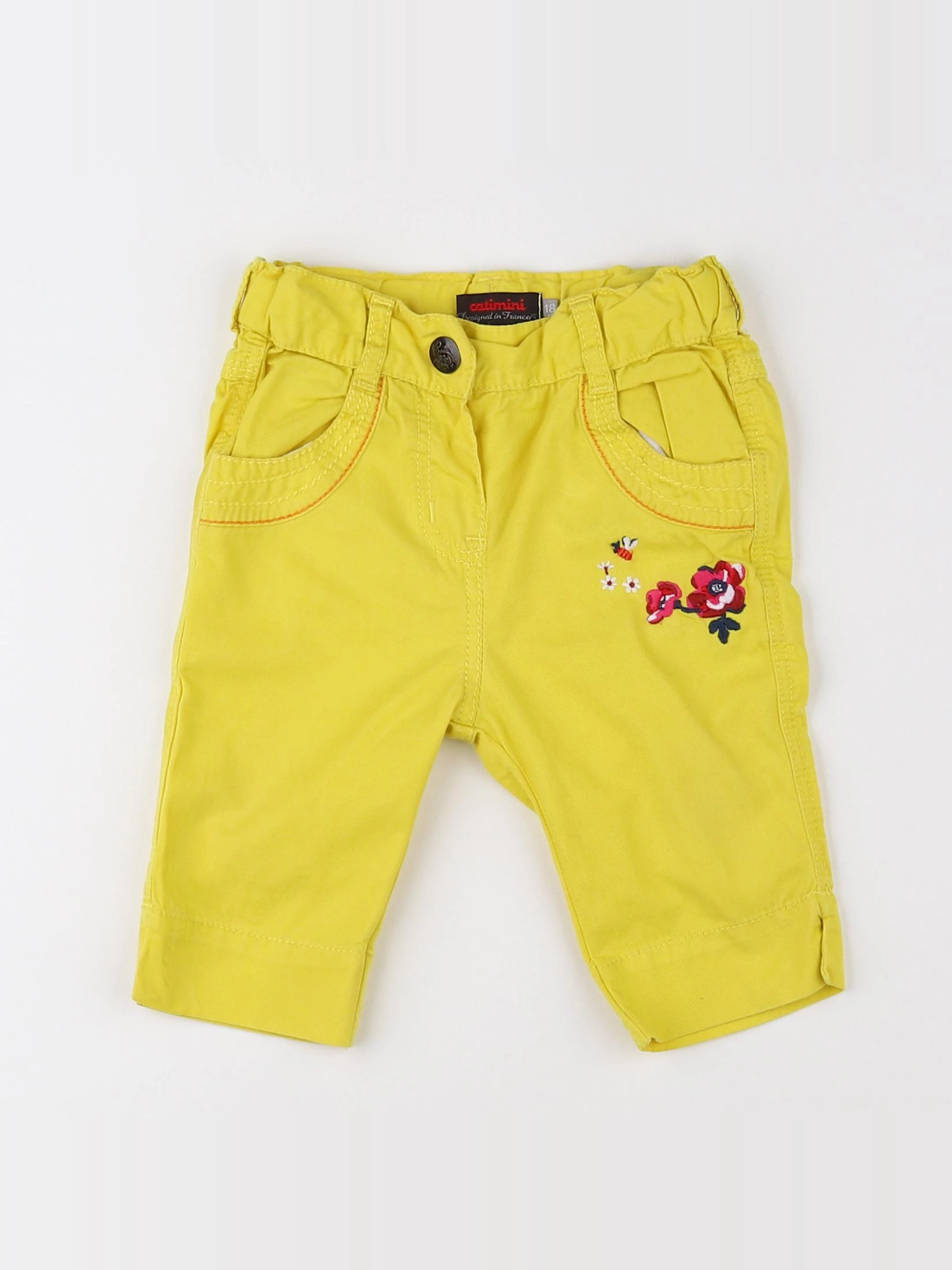 Catimini - pantalon jaune - 18 mois