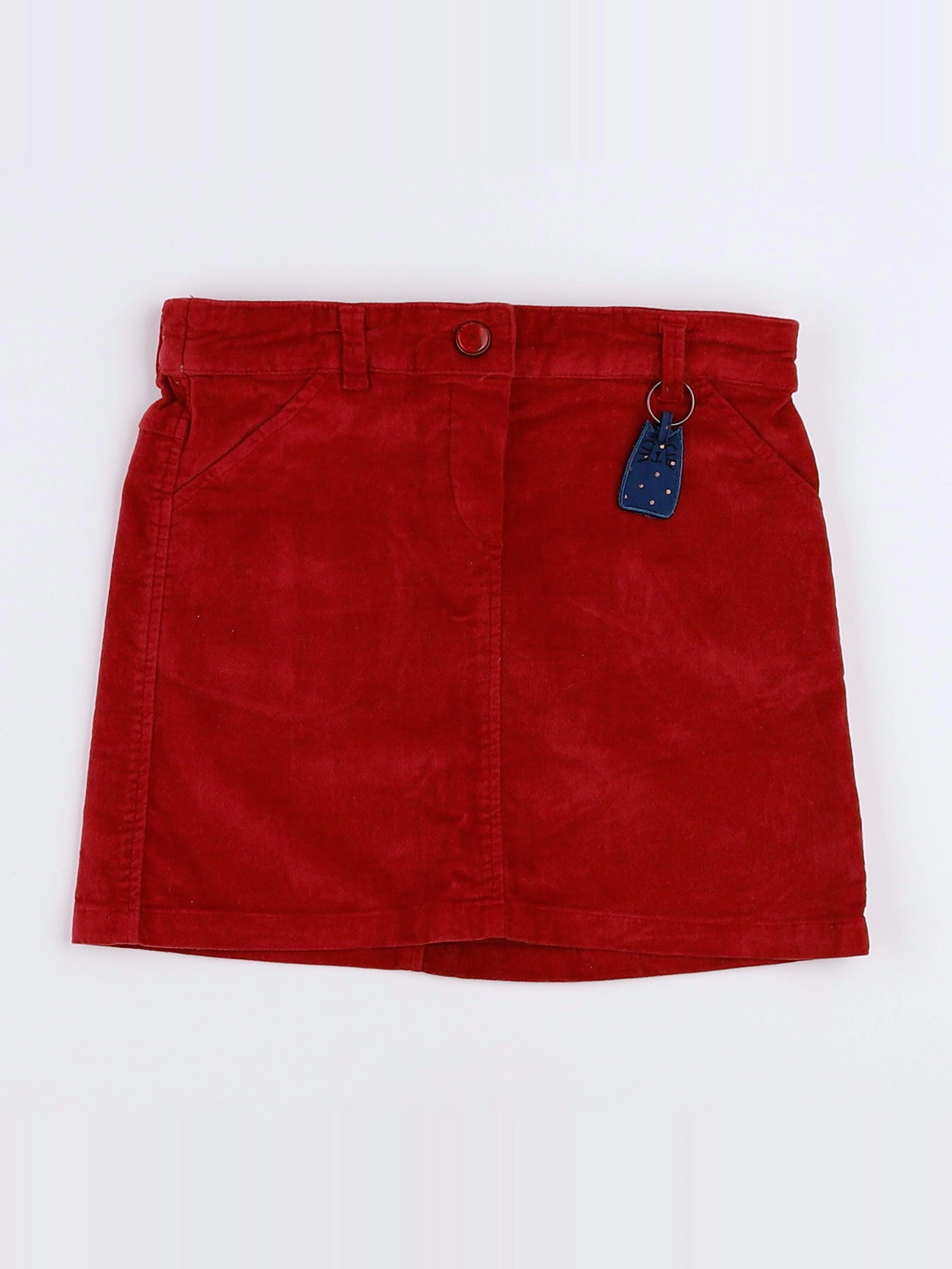 Vertbaudet - jupe rouge - 5 ans
