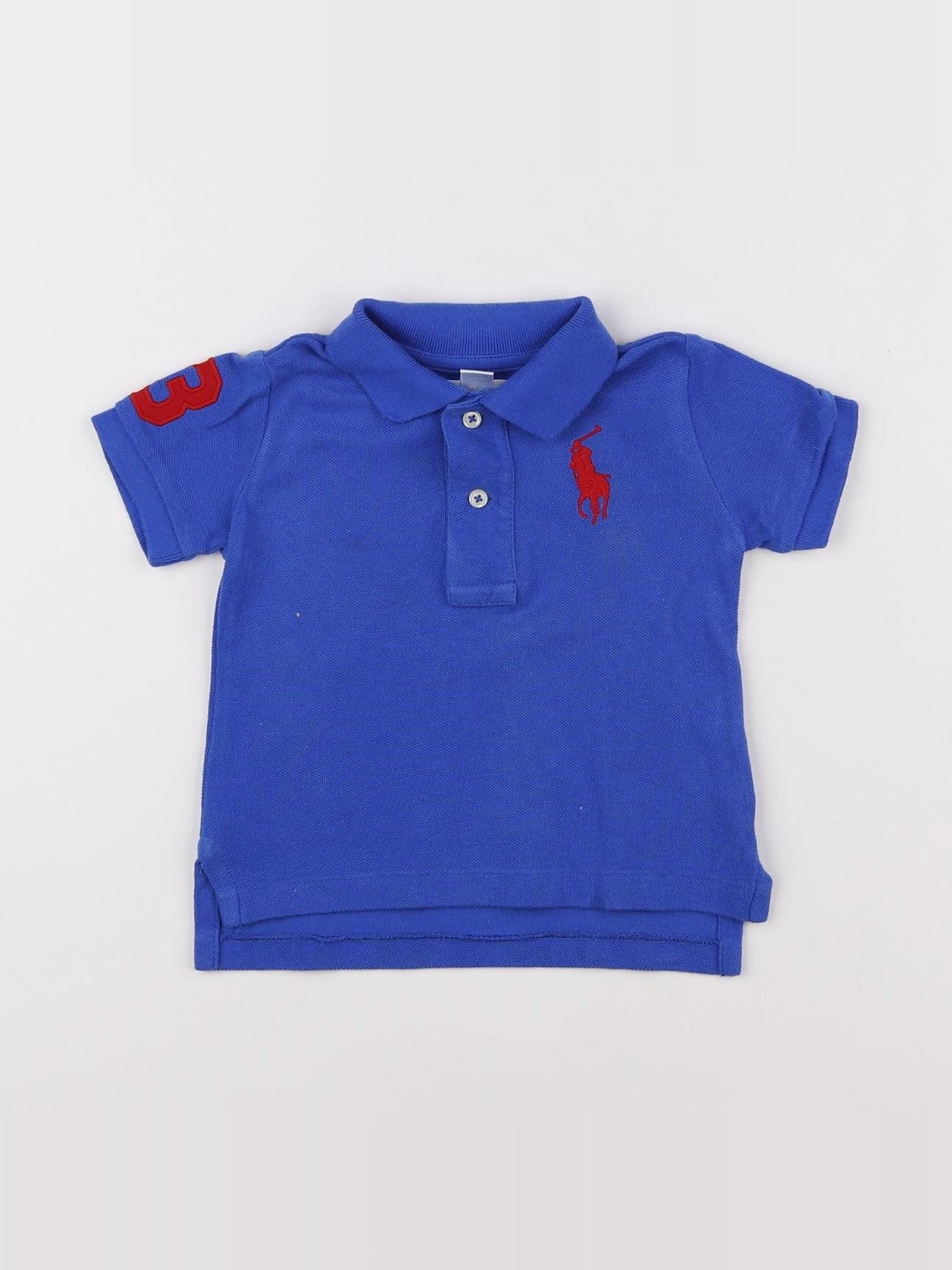Ralph Lauren - polo bleu - 9 mois