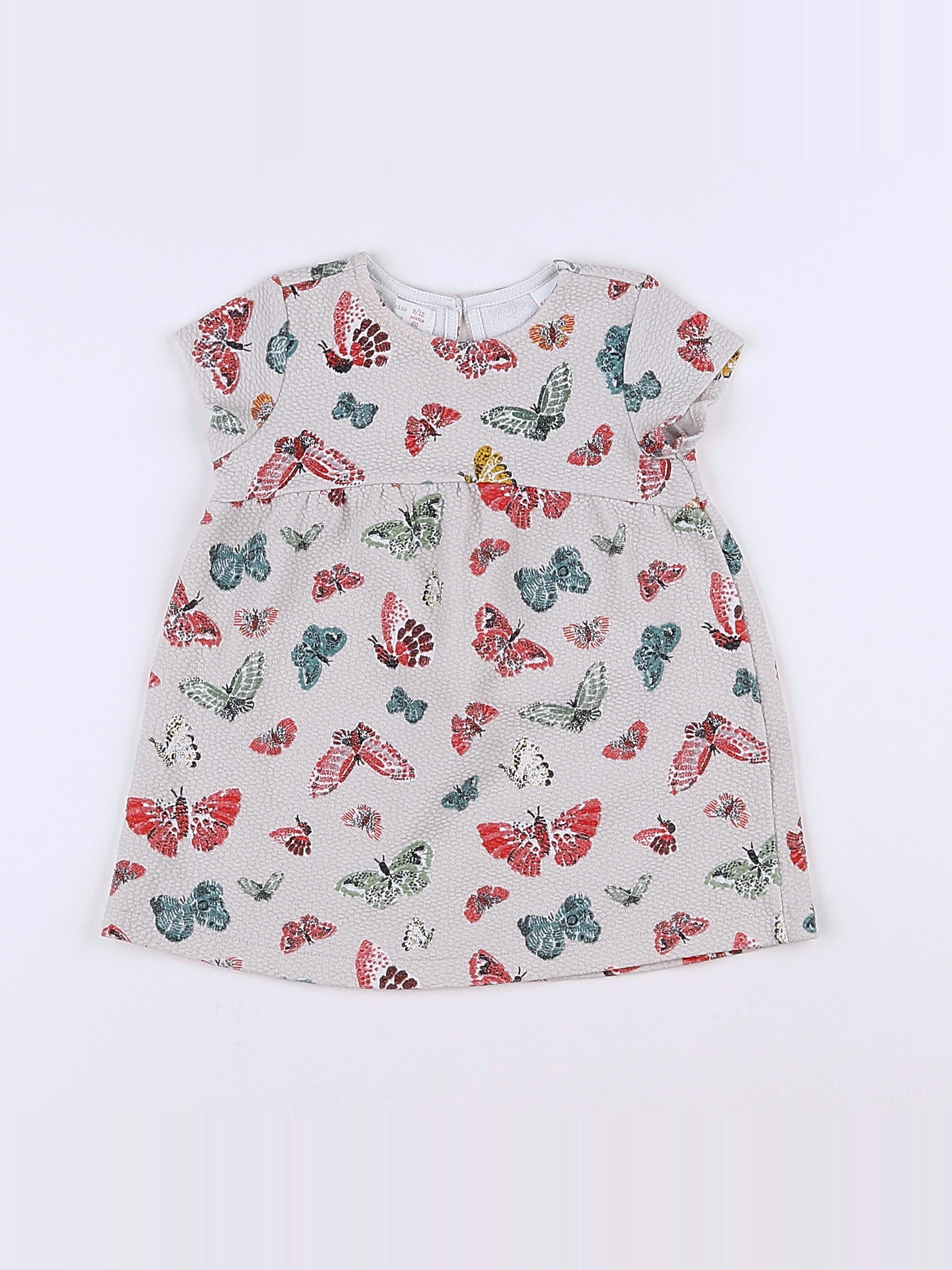 Zara - robe multicolore - 9/12 mois