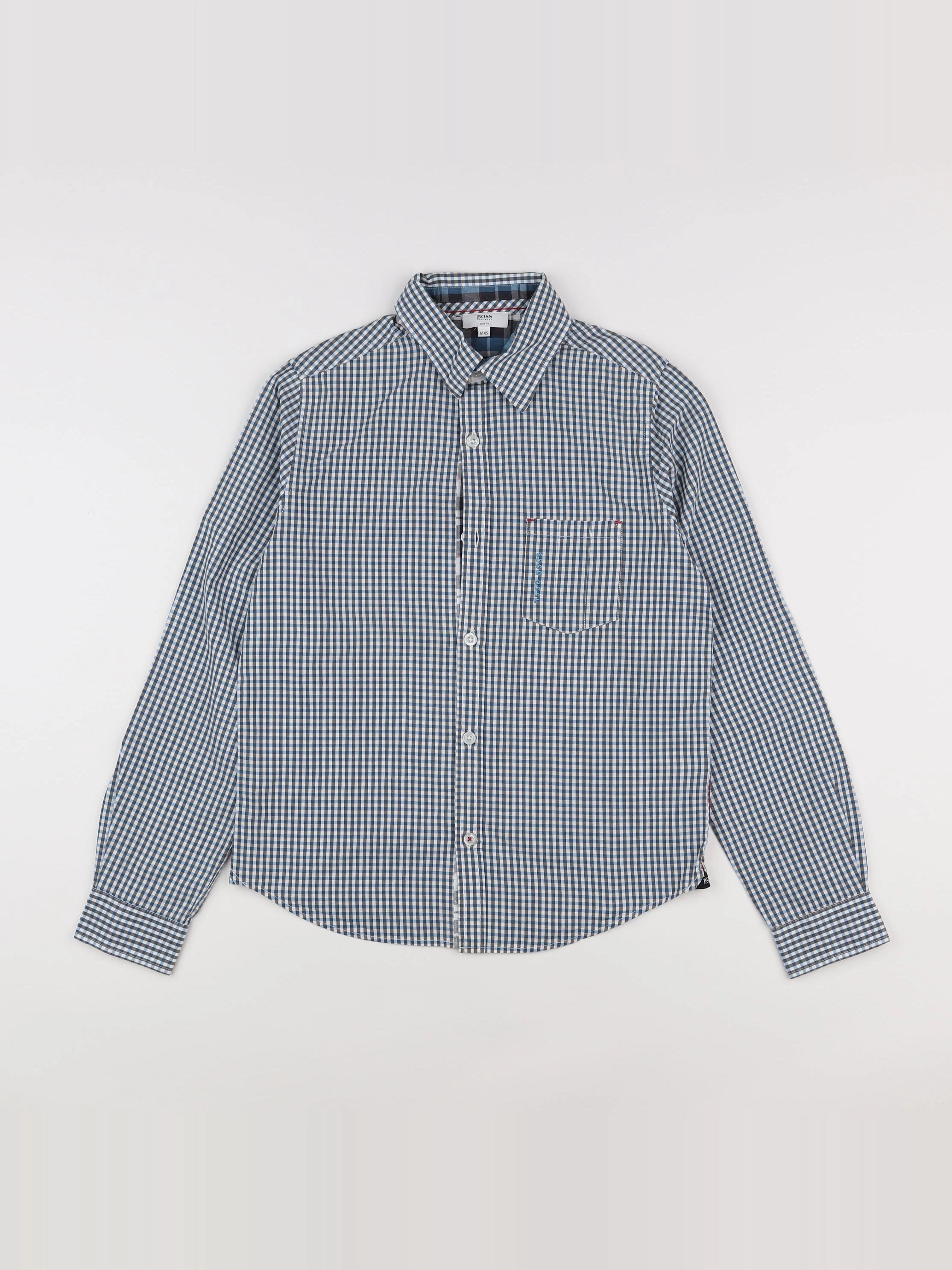 Hugo Boss - chemise blanc, bleu - 12 ans