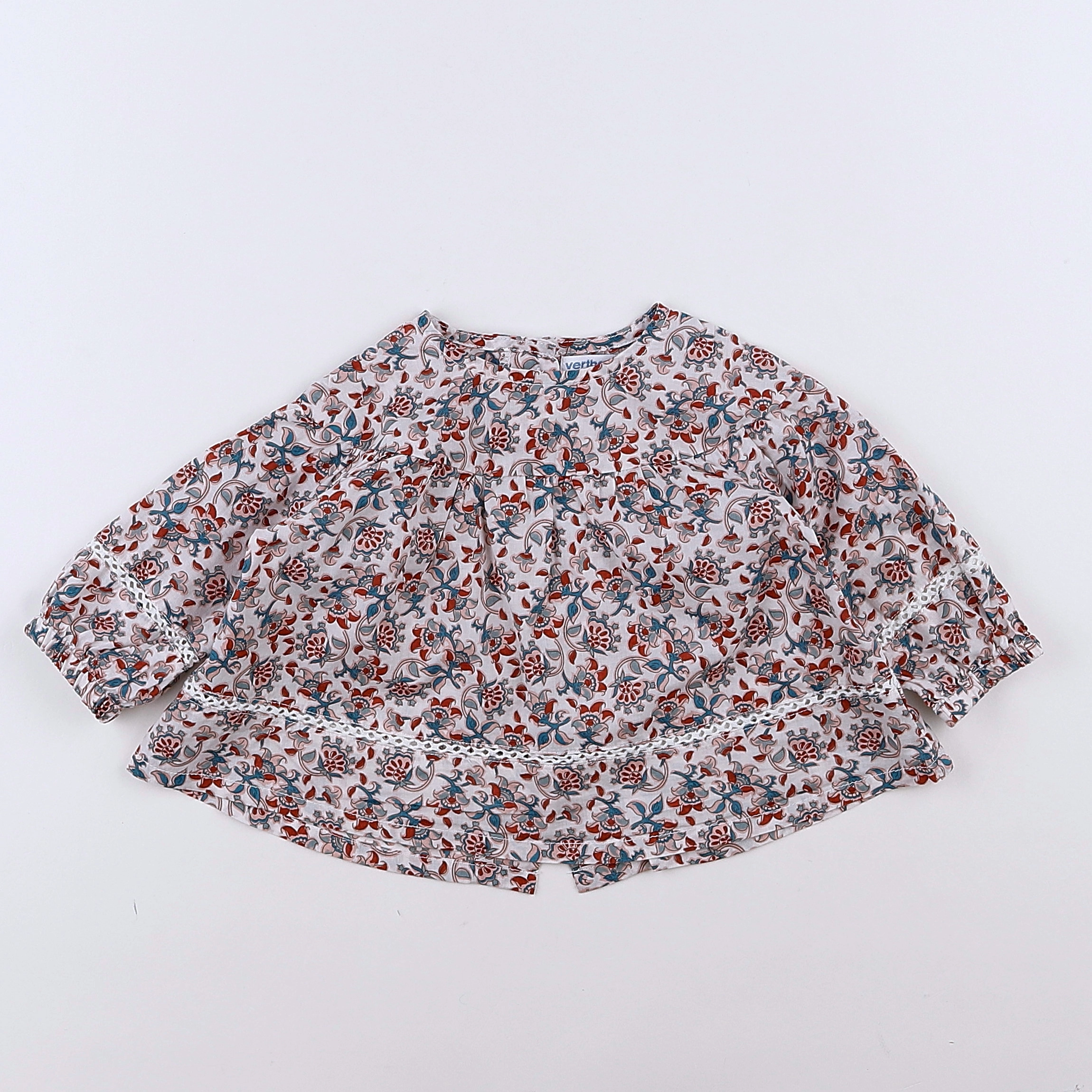 Vertbaudet - blouse multicolore - 9 mois