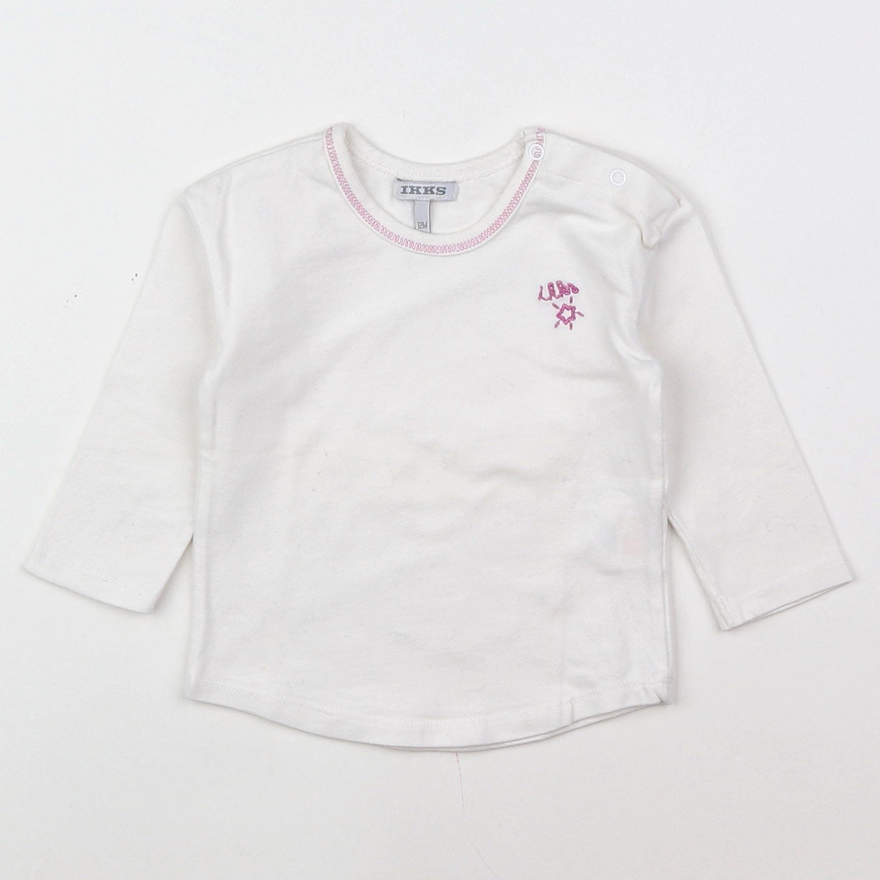 IKKS - tee-shirt rose - 12 mois