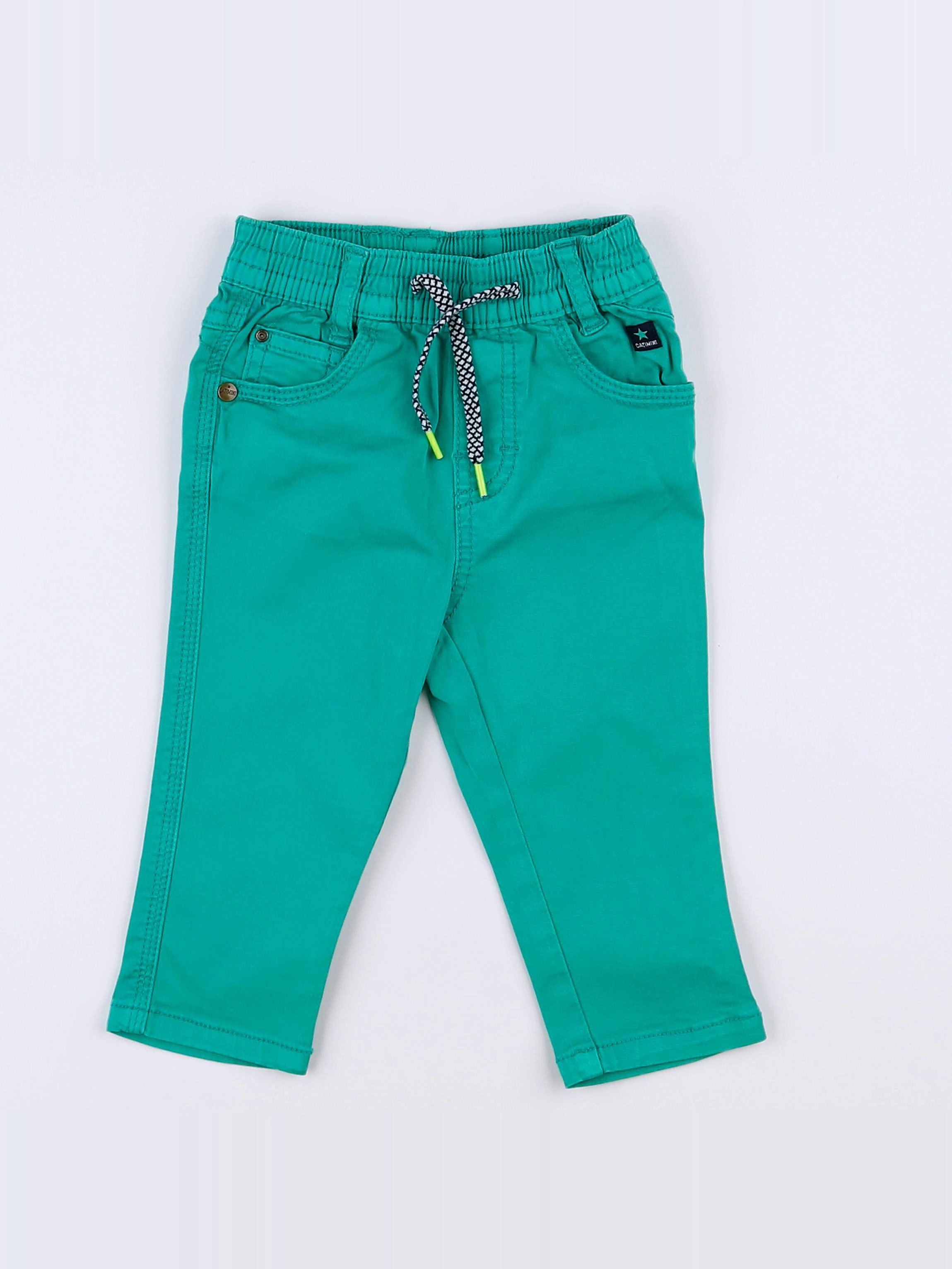 Catimini - pantalon vert - 9 mois