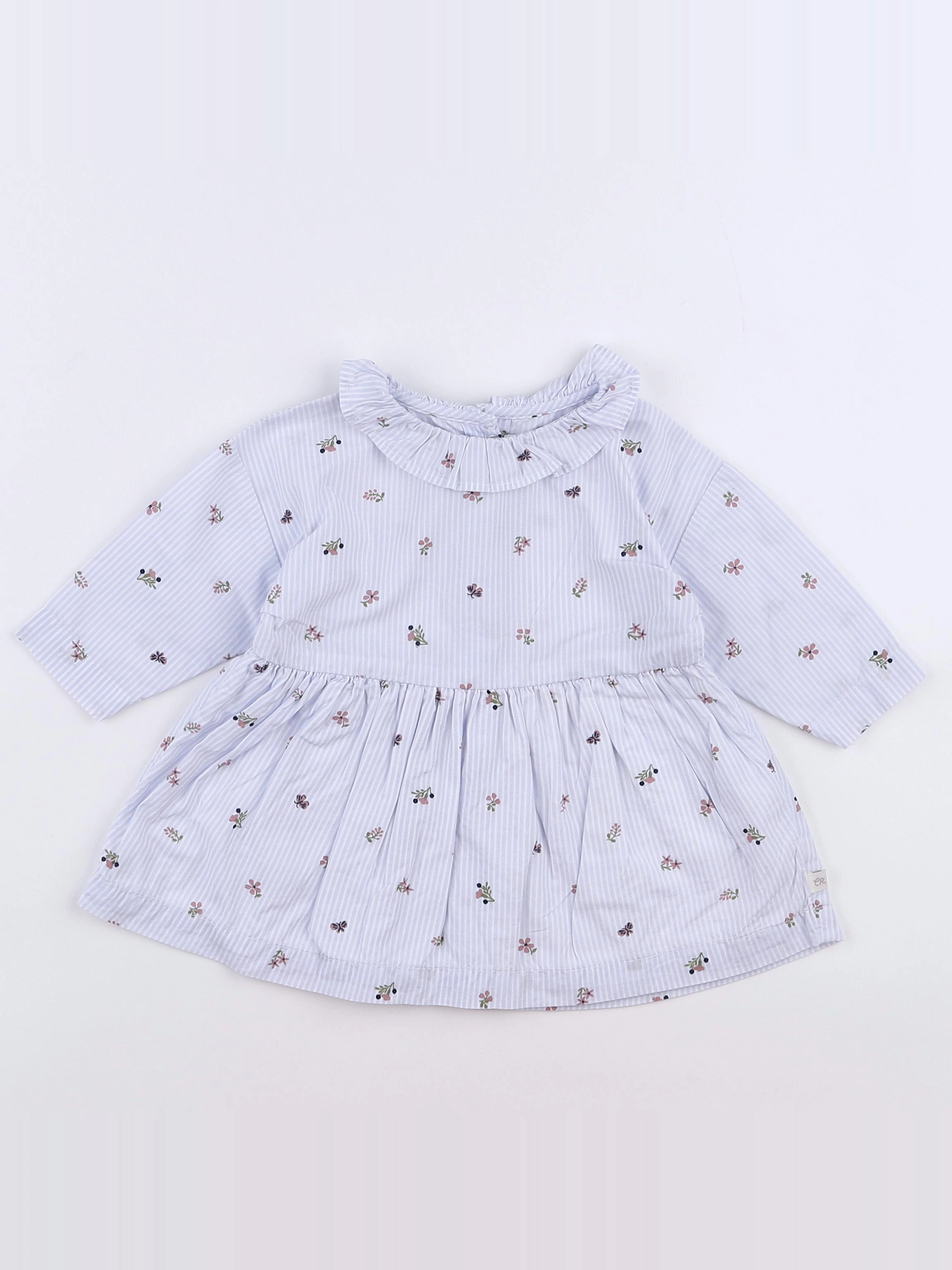 Cadet Rousselle - robe bleu - 3 mois
