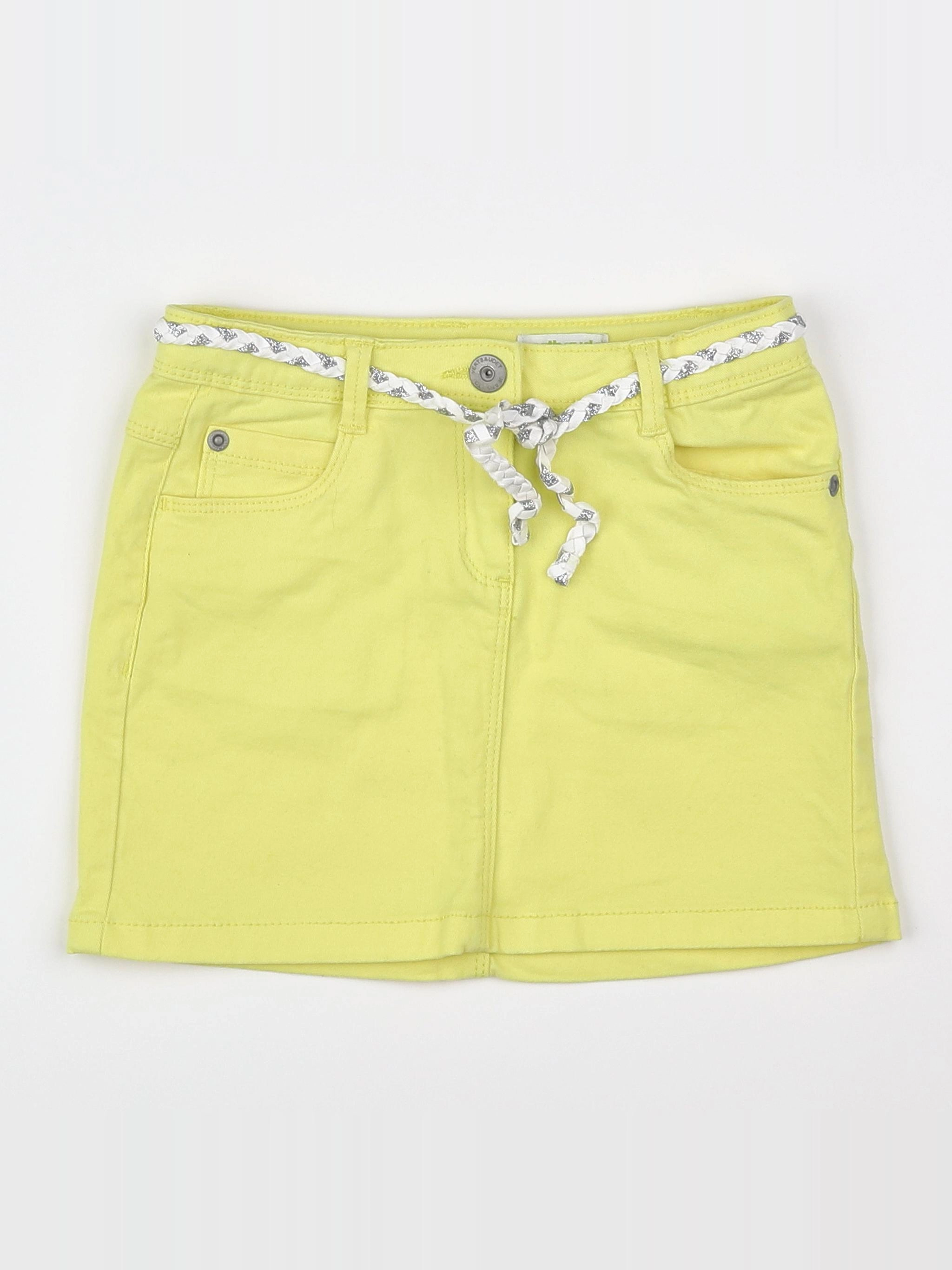 Vertbaudet - jupe jaune - 6 ans