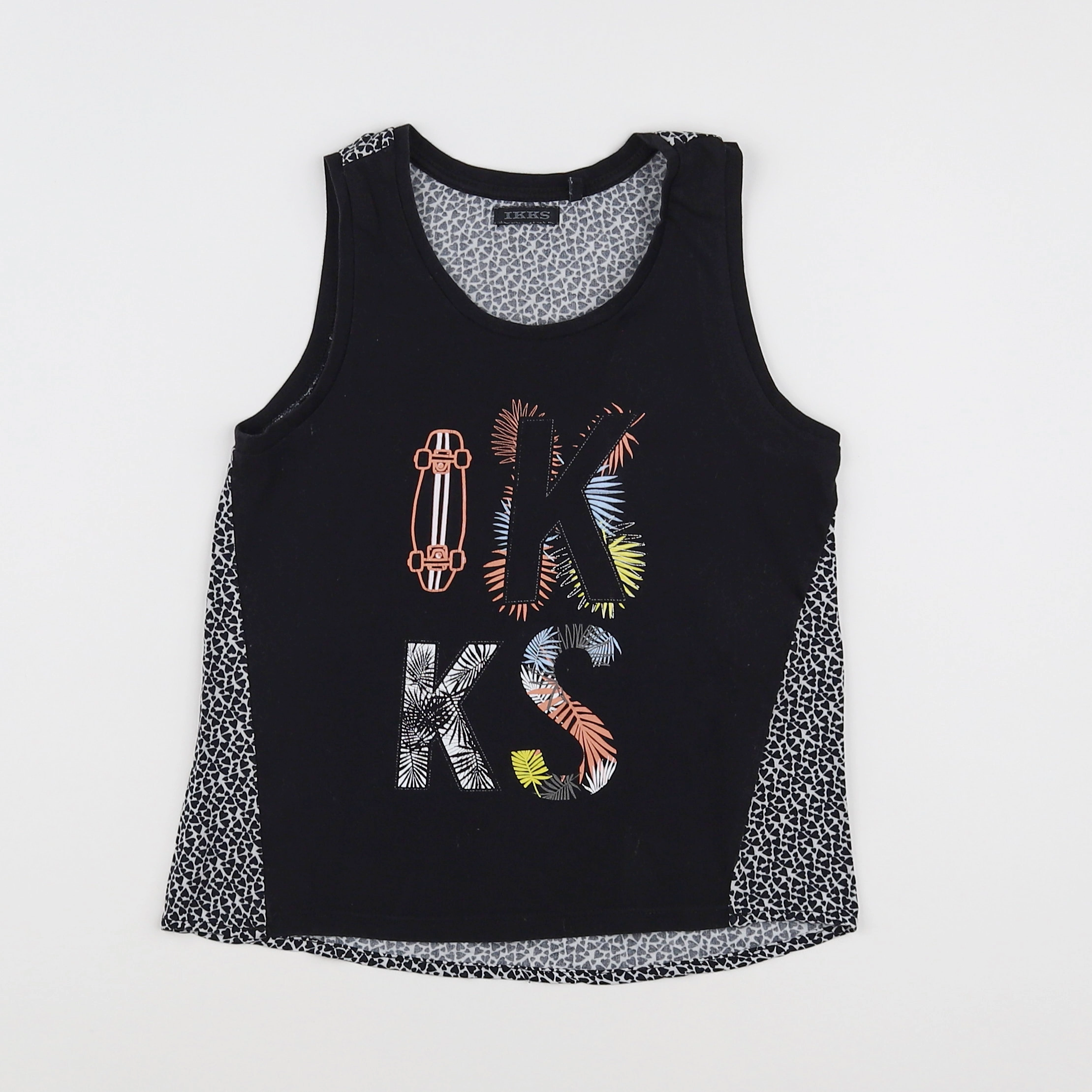 IKKS - débardeur noir - 8 ans