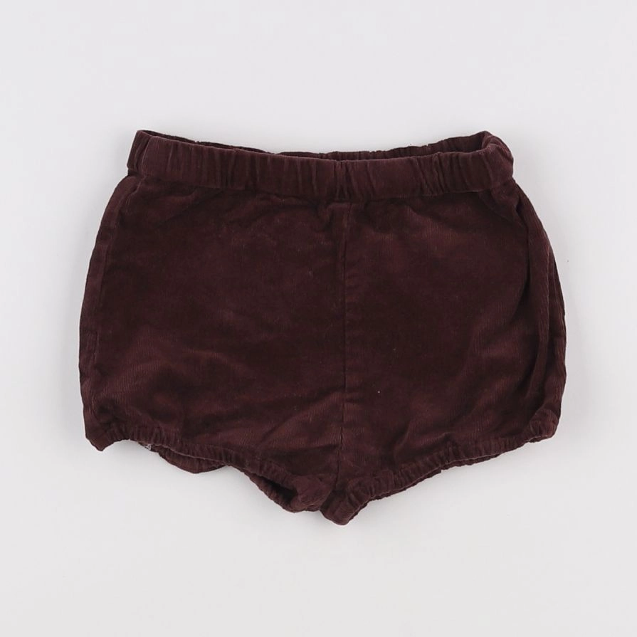 Vertbaudet - short marron - 9 mois