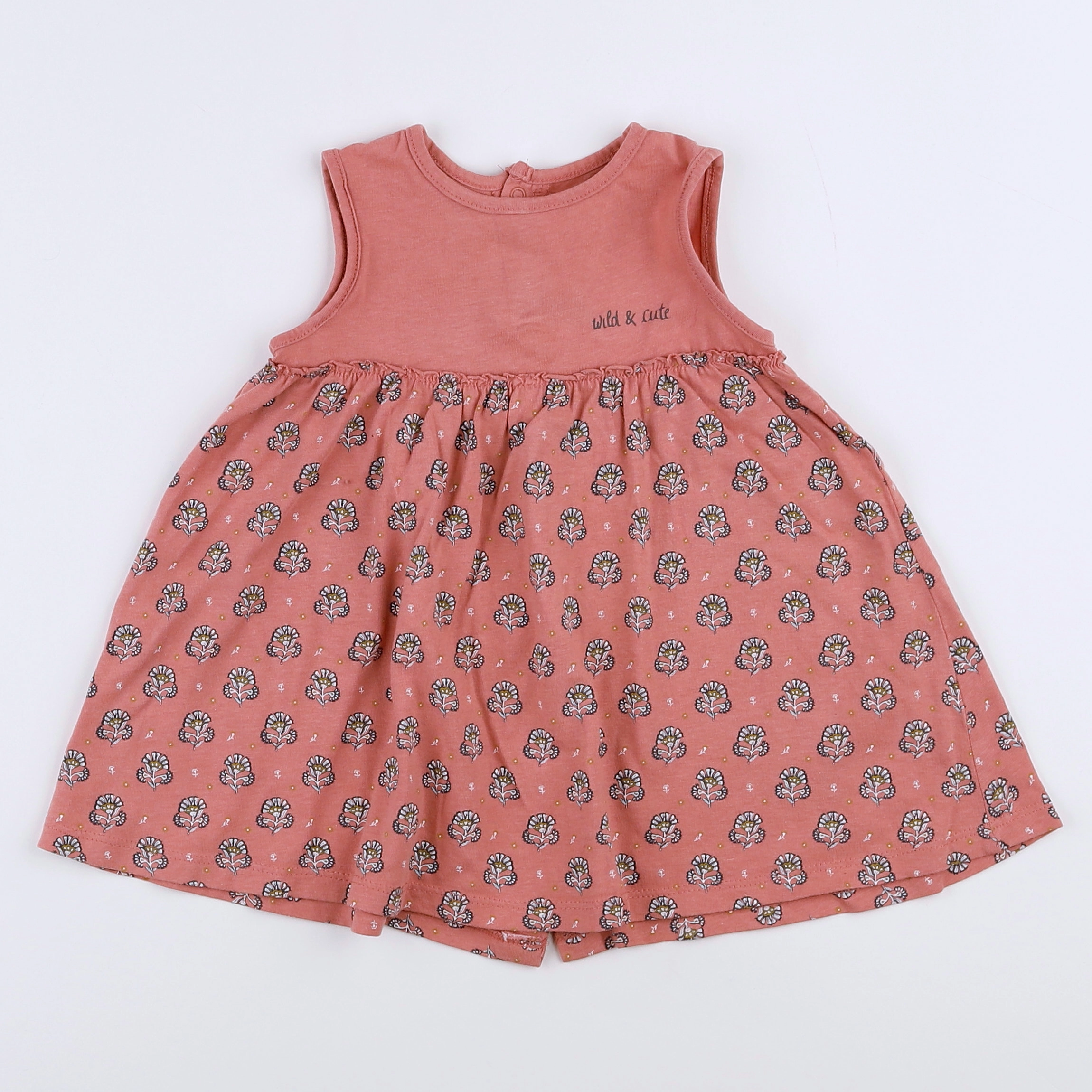 Vertbaudet - robe rose - 9 mois