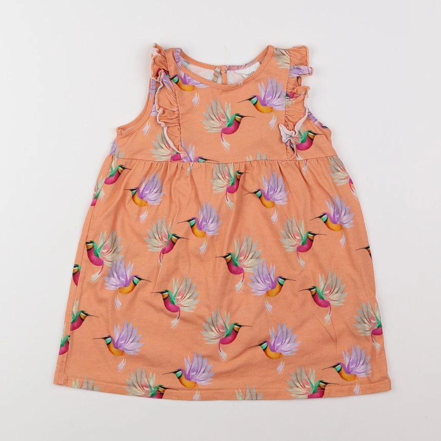 H&M - robe orange - 18 mois à 2 ans