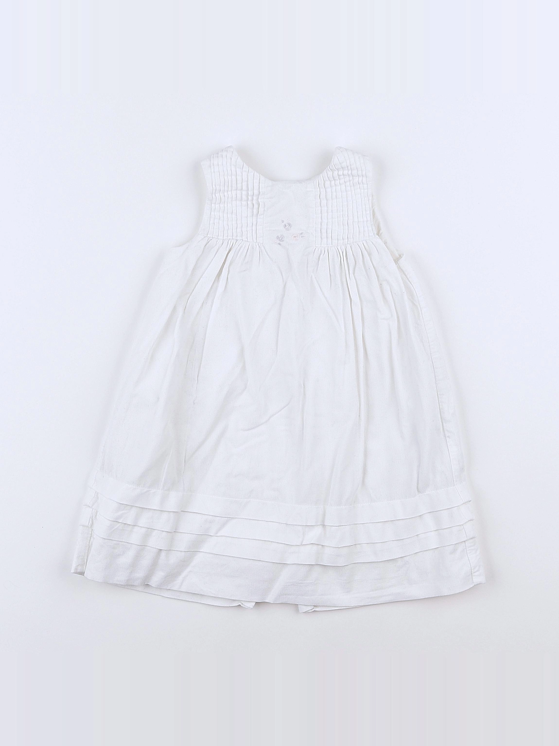 Jacadi - robe blanc - 12 mois