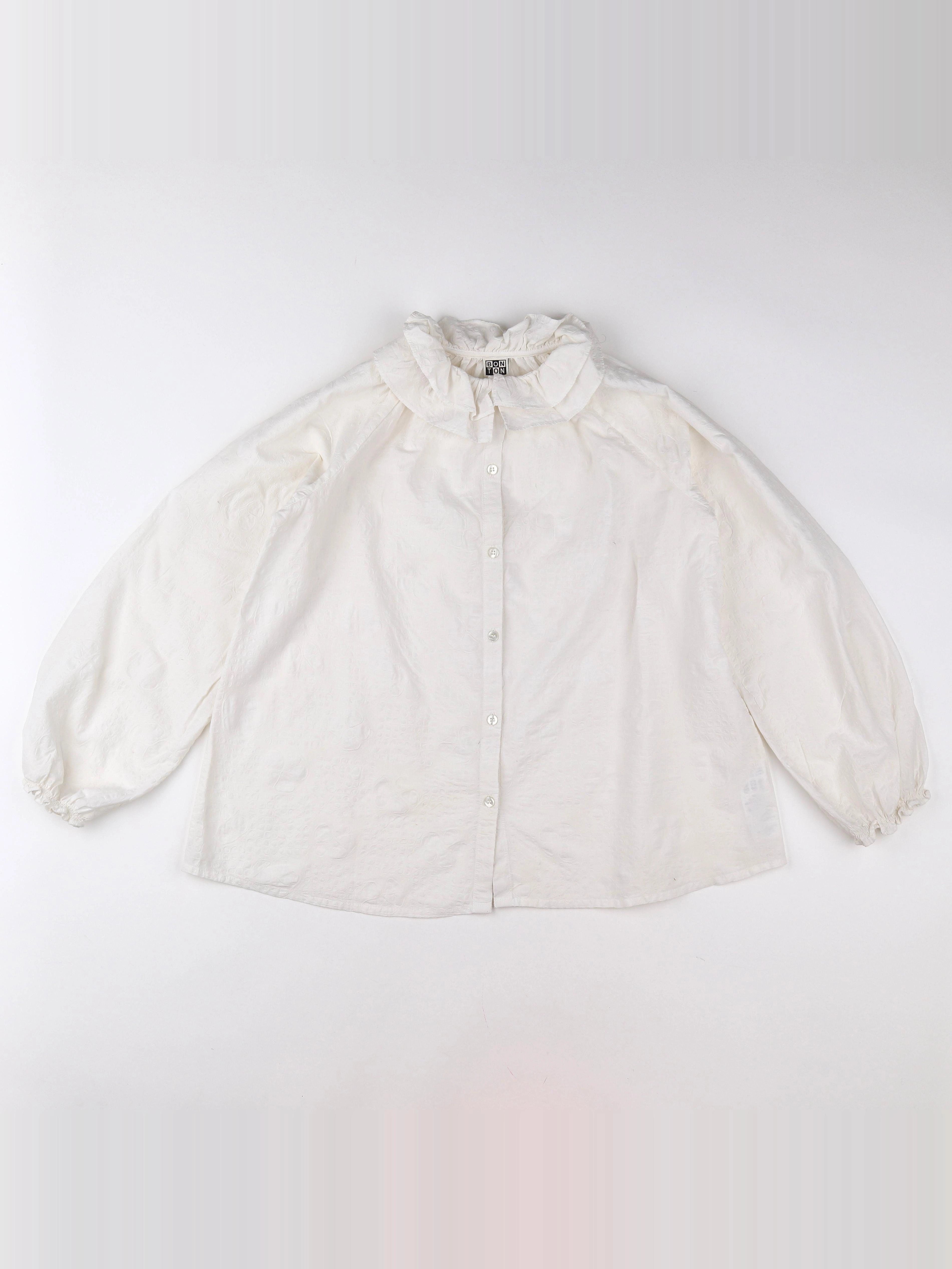 Bonton - chemise blanc - 12 ans