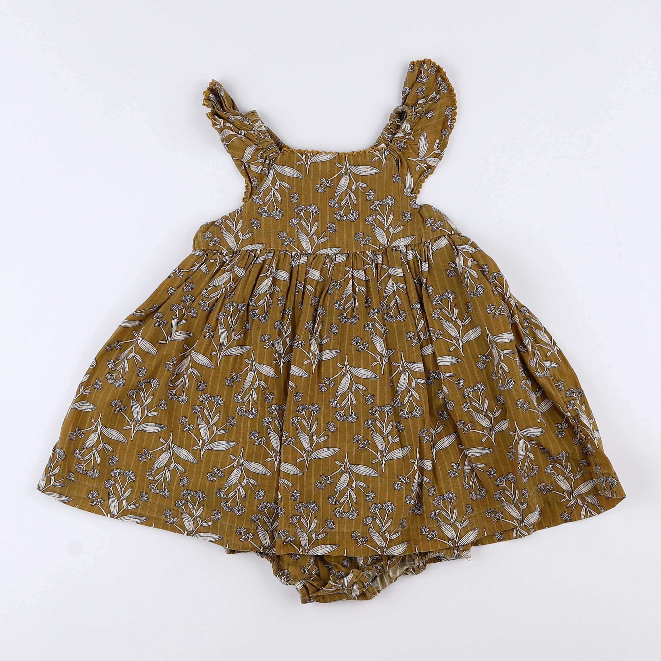 Boutchou - robe vert - 12 mois