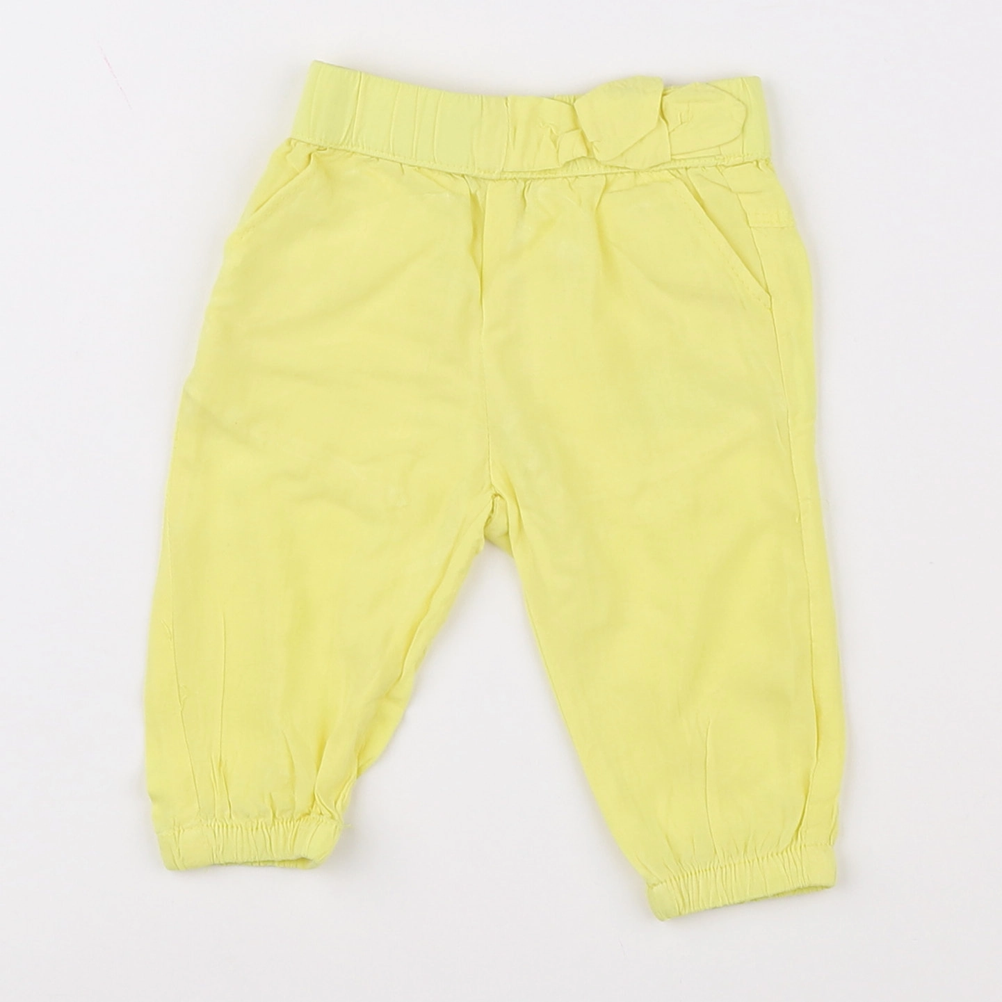 Vertbaudet - pantalon jaune - 3 mois