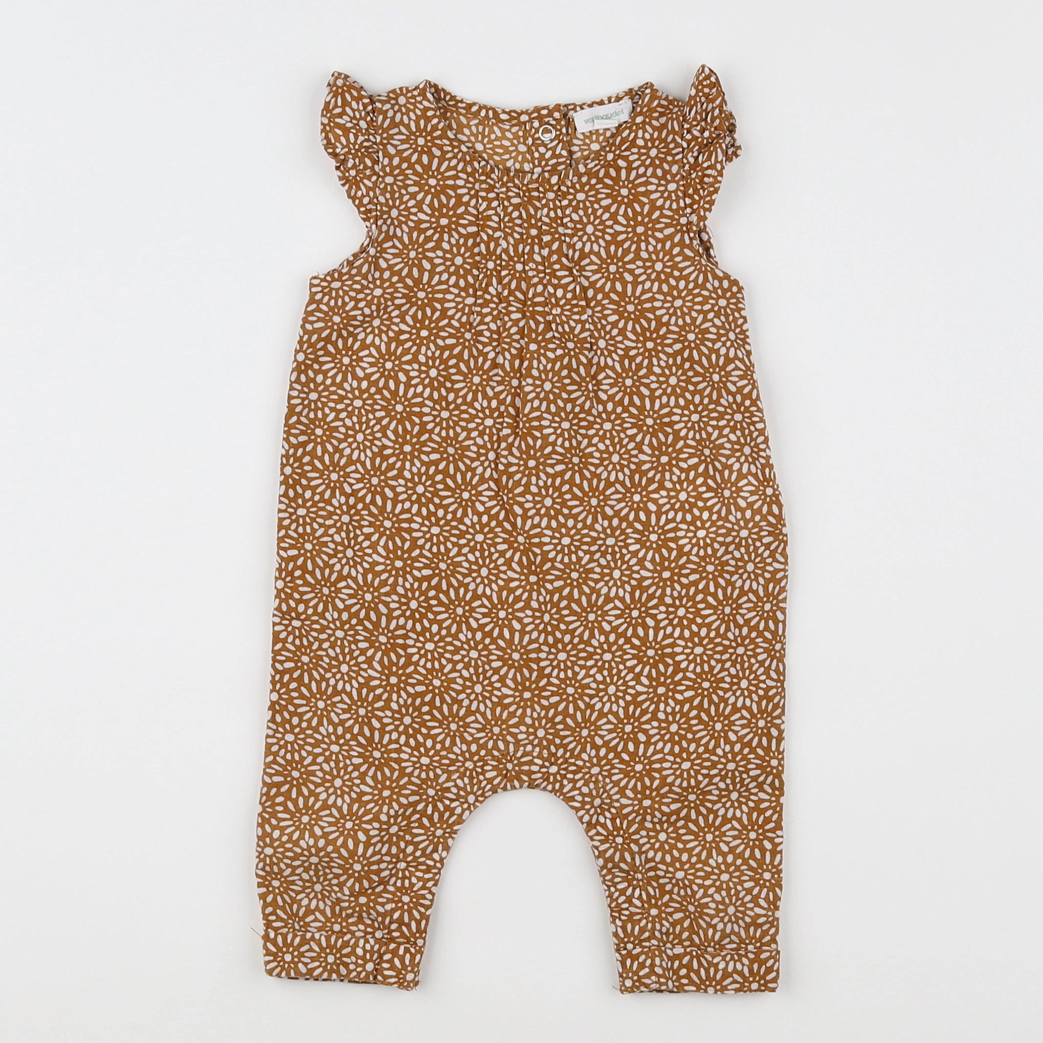 Vertbaudet - combinaison marron - 3 mois