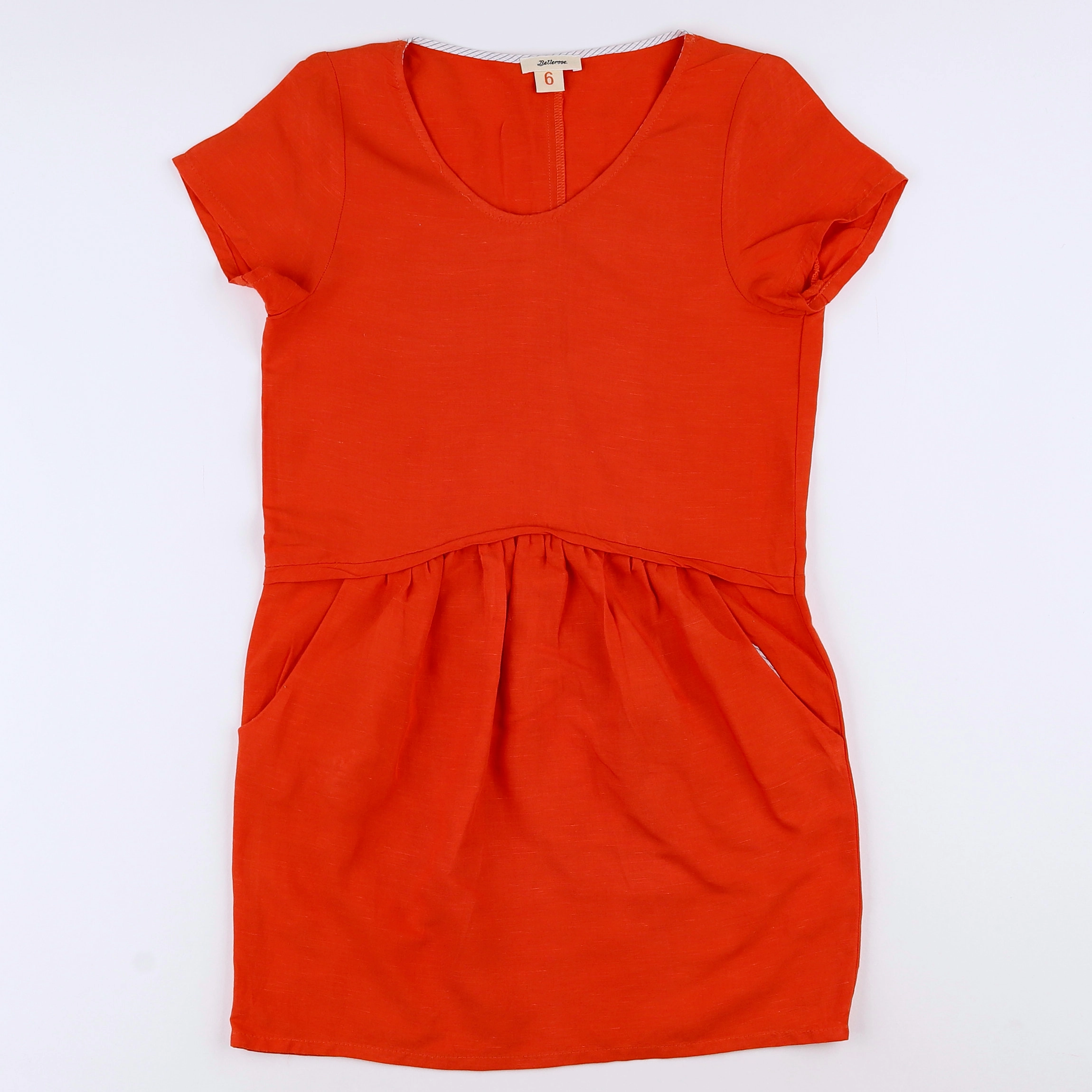 Bellerose - robe orange - 6 ans