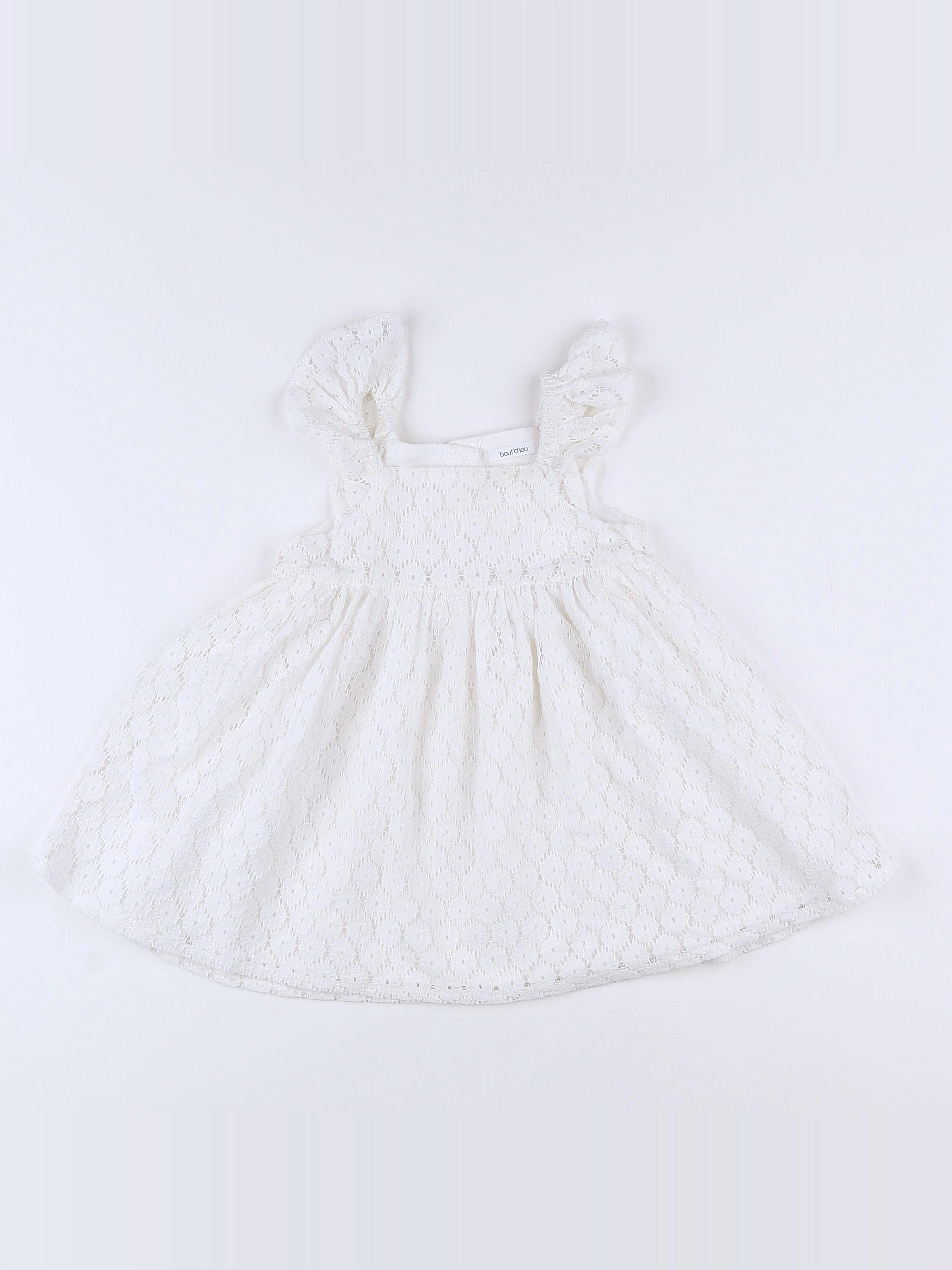 Boutchou - robe blanc - 9 mois